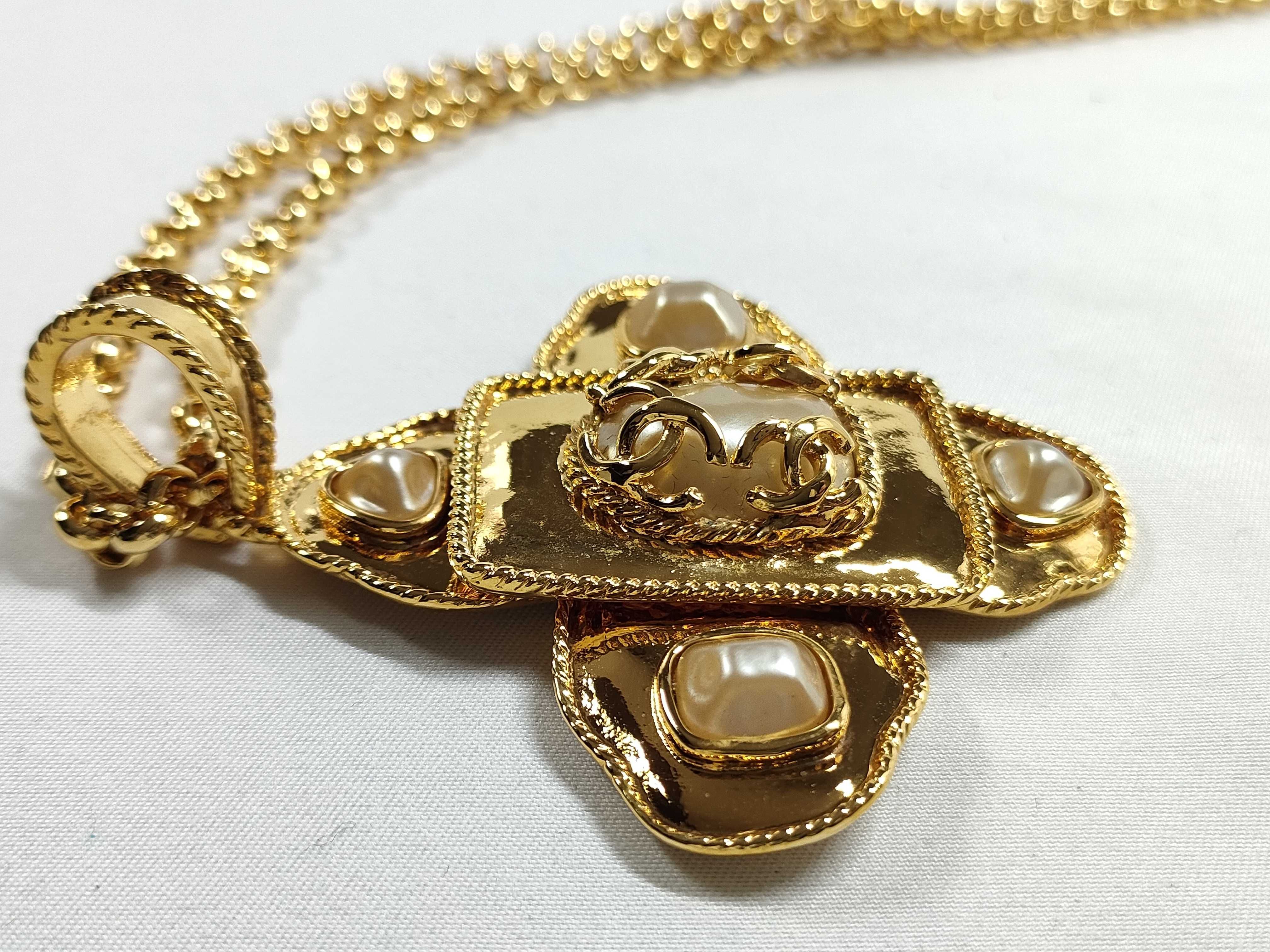 95A Pearl Cross Necklace — view 8