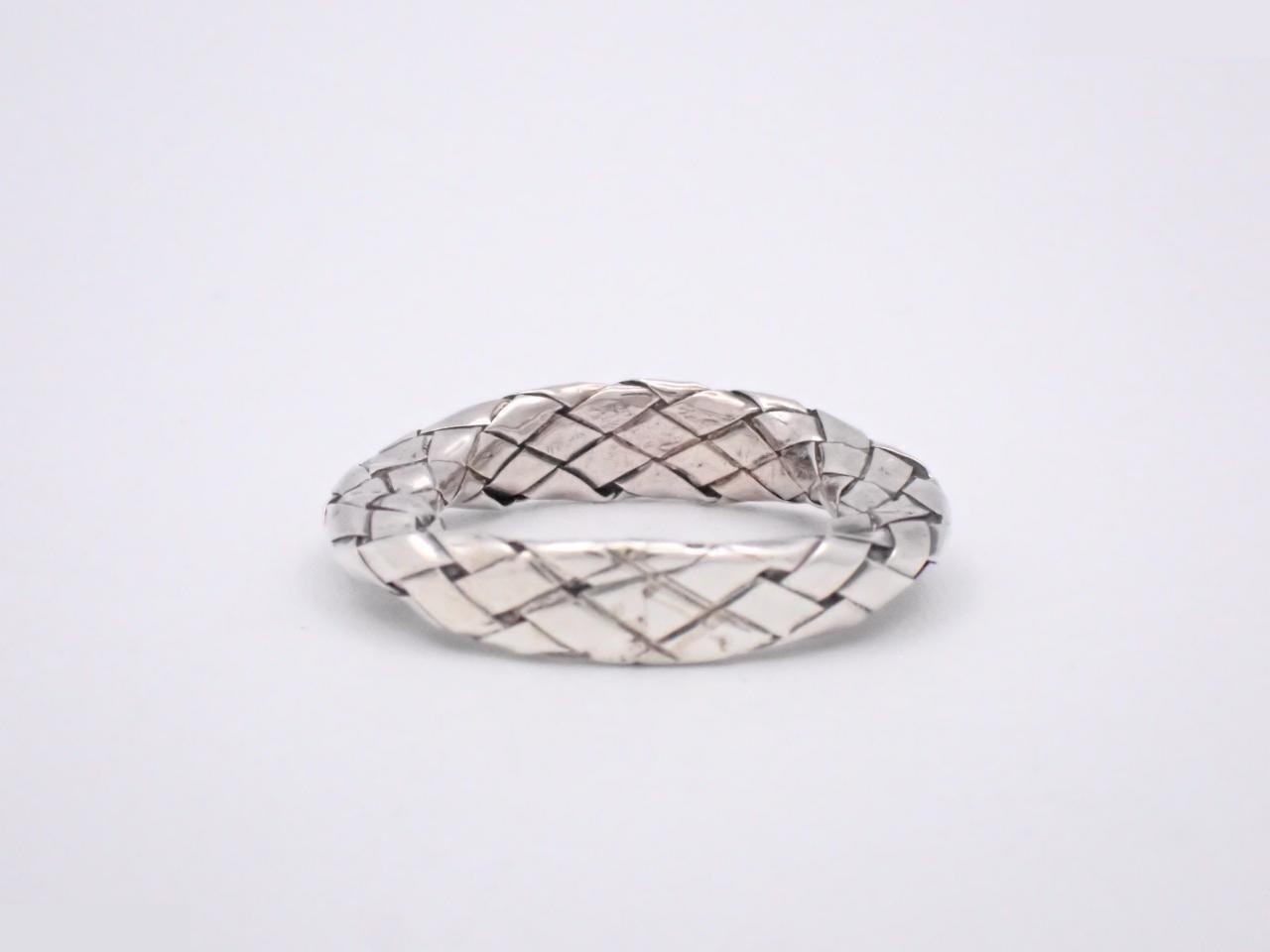 Intrecciato (precious metal) ring, size #10, 925/3.4g — view 2