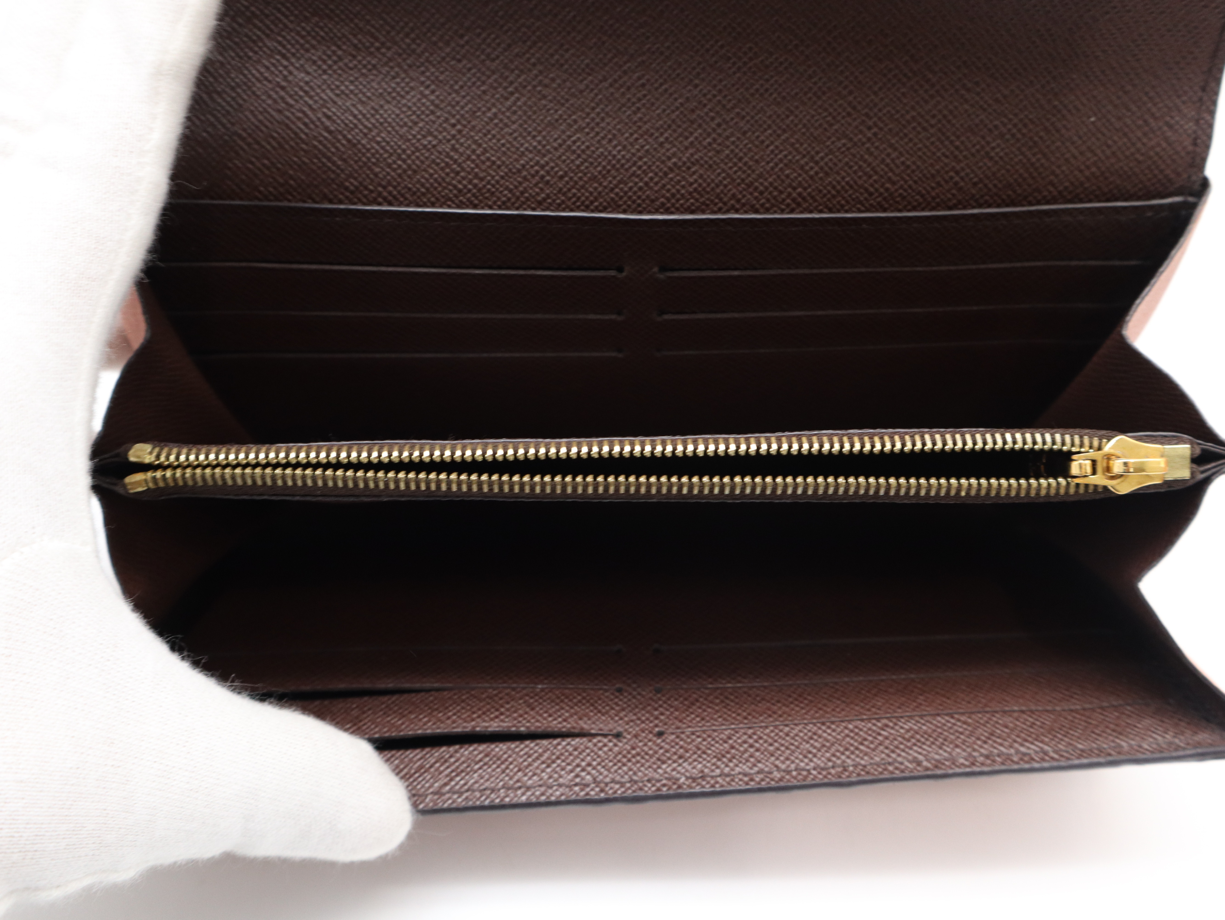 N61262 Damier Portefeuille Normandie Wallet with Dust Bag and Box — view 9