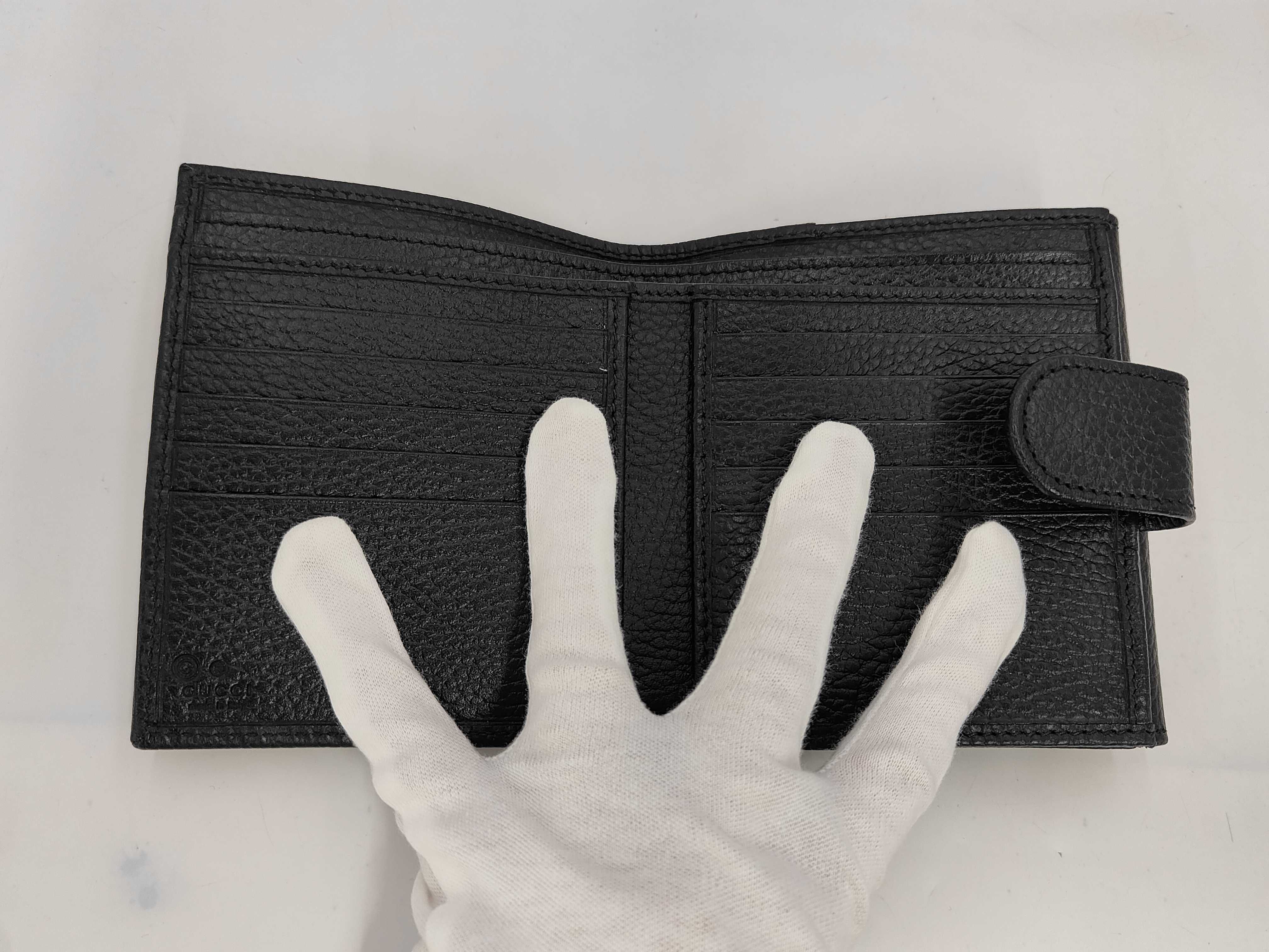 SLG GG INTERLOCKING COMPACT WALLET BLACK — view 6