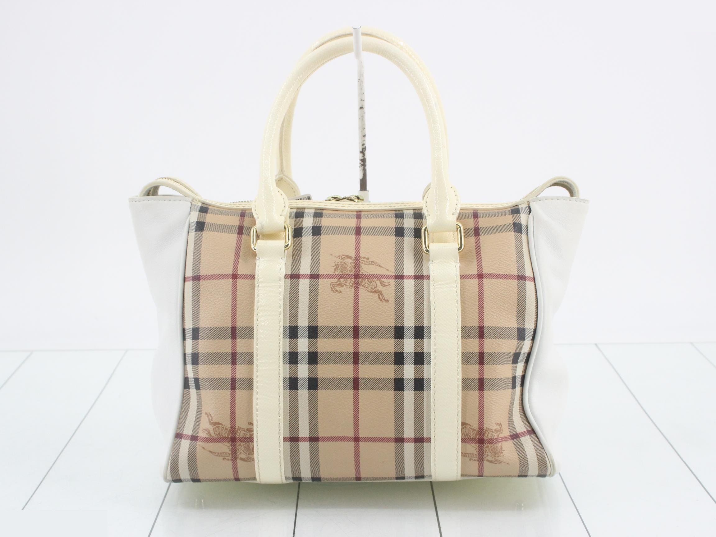 Other lines: Bags/Handbags, PVC, Leather, Check, White — view 2