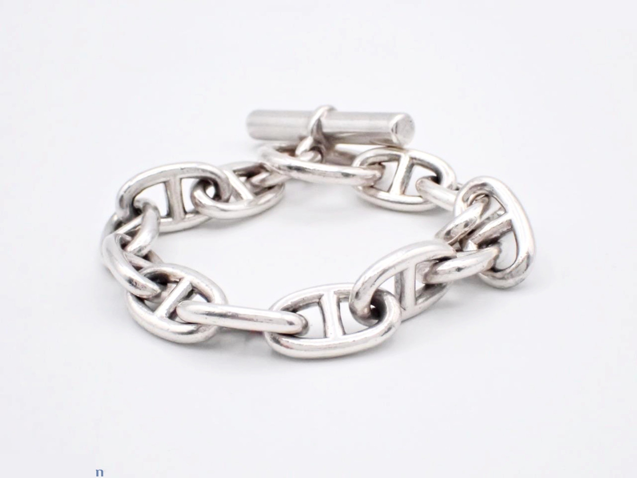 Chaine d'Ancle GM cursive engraving 13 frames 76.6g SV925 bracelet — view 2