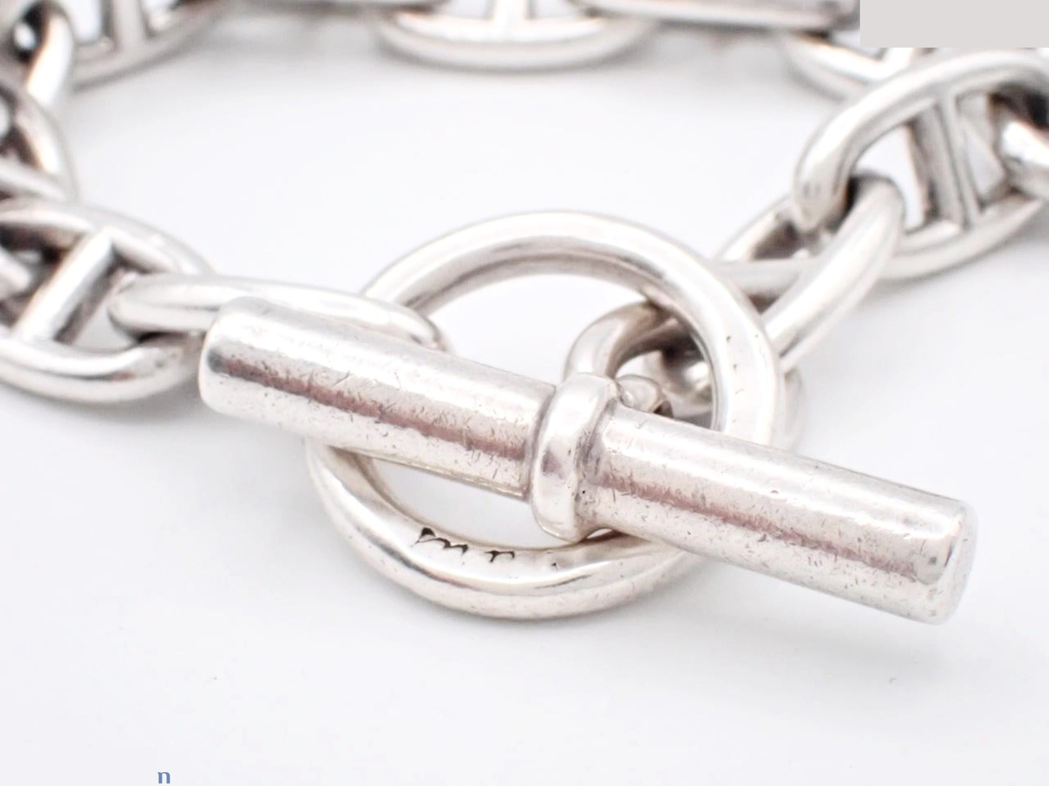Chaine d'Ancle GM cursive engraving 13 frames 76.6g SV925 bracelet — view 3