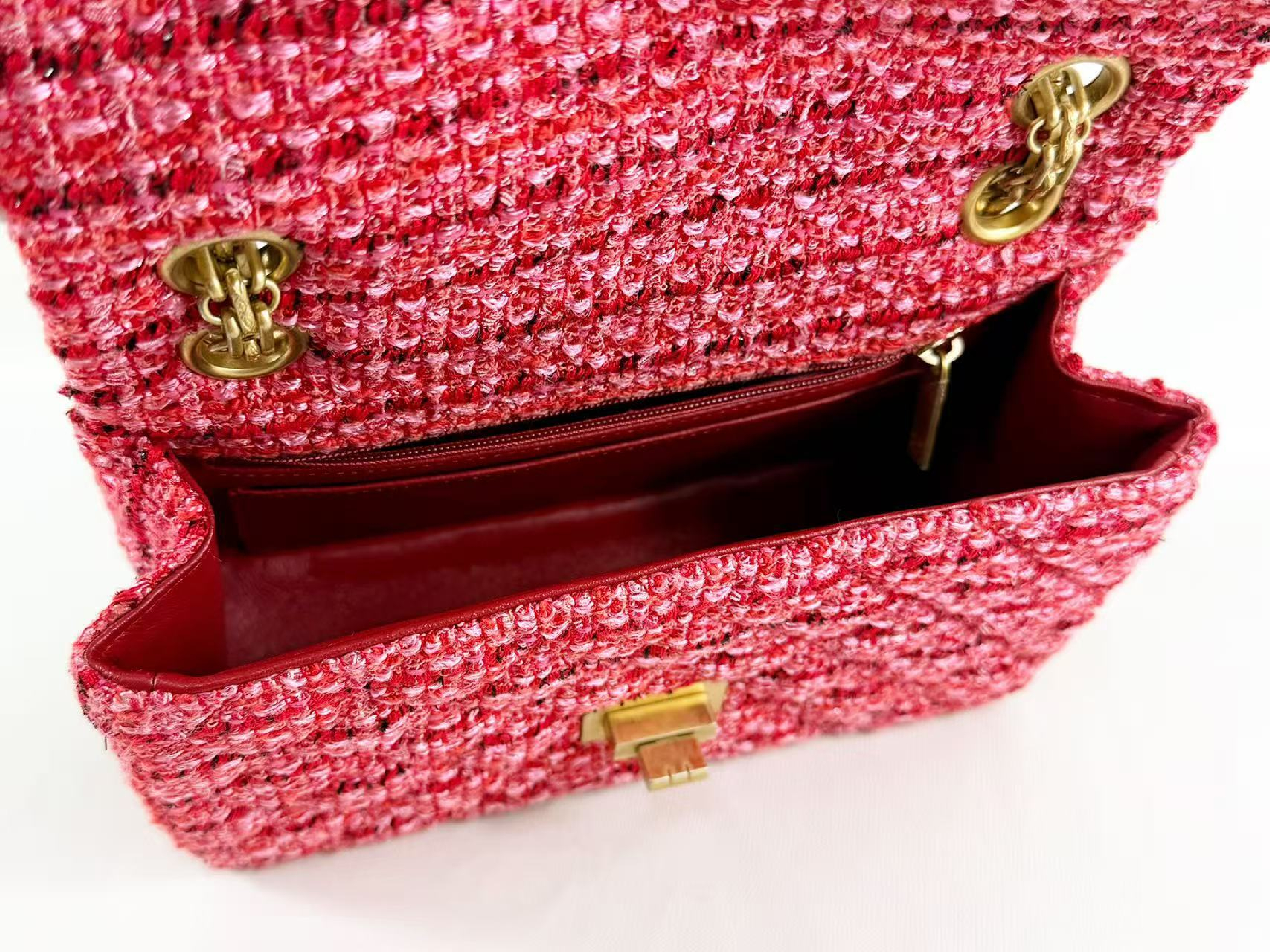 Mini Mat Tweed 2.55 W20/H13/D8cm approx. 29th series [Comes with dust bag, authenticity card, and seal] Vintage gold hardware Shoulder bag 29545532 Shoulder bag — view 13