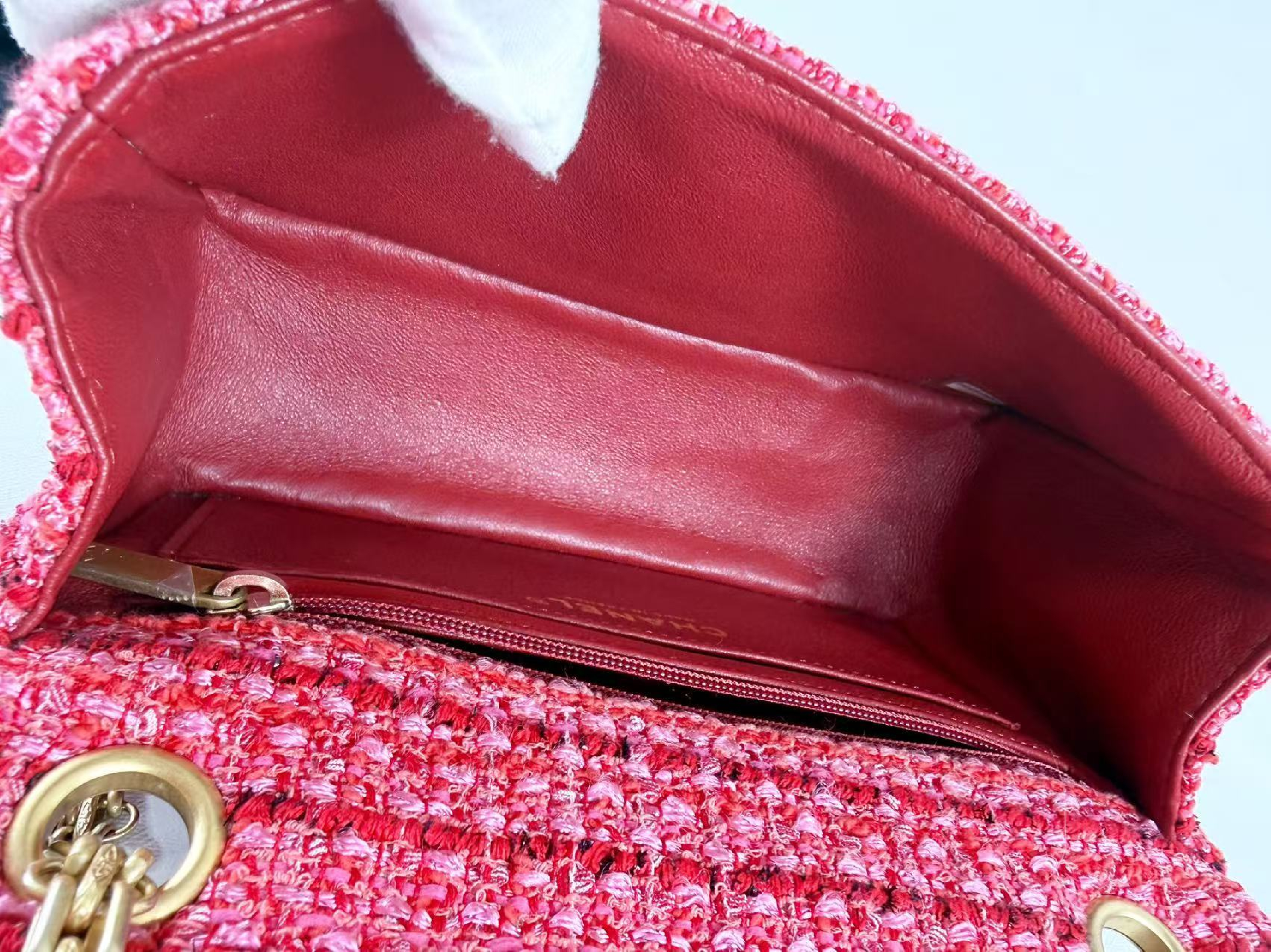 Mini Mat Tweed 2.55 W20/H13/D8cm approx. 29th series [Comes with dust bag, authenticity card, and seal] Vintage gold hardware Shoulder bag 29545532 Shoulder bag — view 14