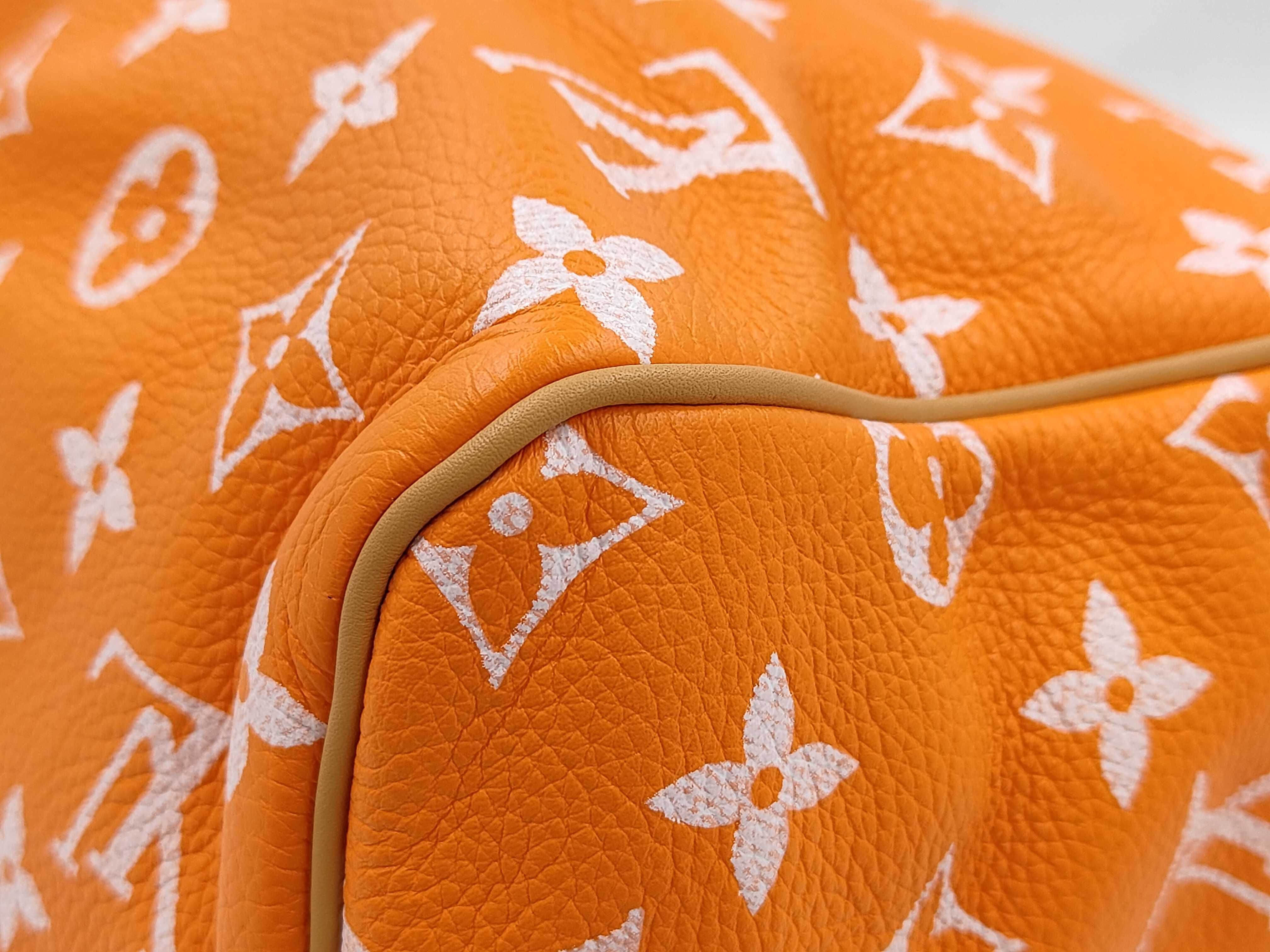 VIA Speedy P9 Bandouliere 40 Monogram Leather Orange Handbag — view 4
