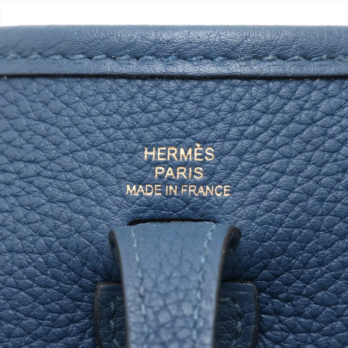 Evelyne 16 TPM Amazon Taurillon Maurice Deep Blue Gold Hardware Z: 2021 — view 7