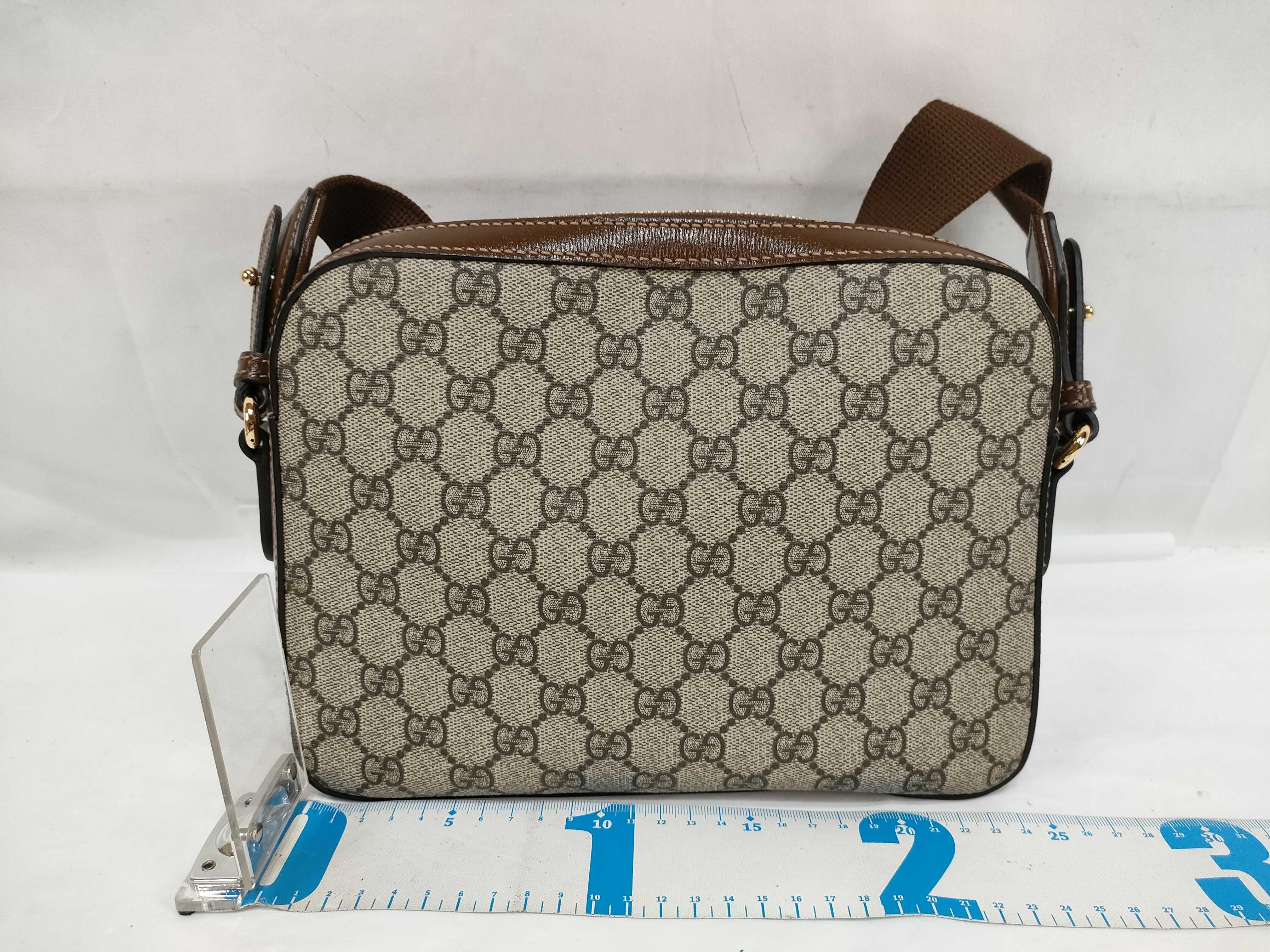 GG Supreme Shoulder Bag 675891 (Brown) with Bag — view 2