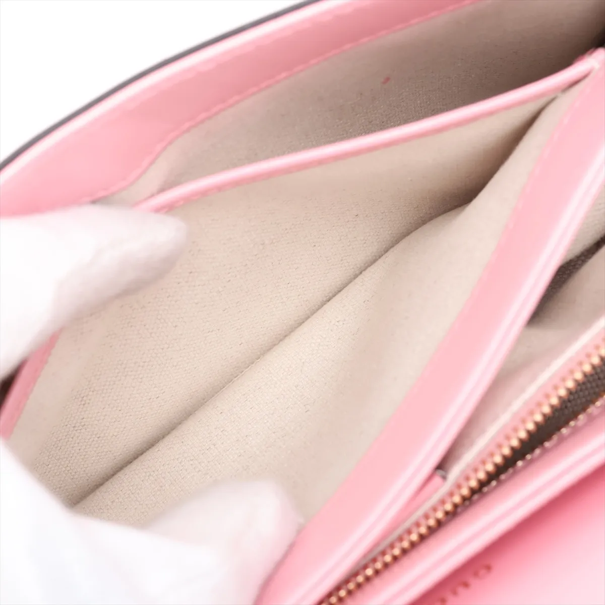 Horsebit 1955 602204 Leather Shoulder Bag Red x Pink — view 7