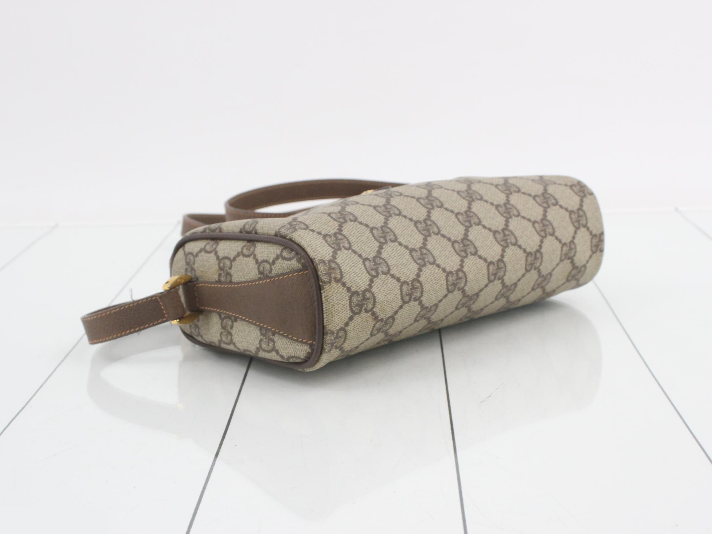 Sherry Crossbody Bag, Brown/Beige, Gold Hardware — view 5