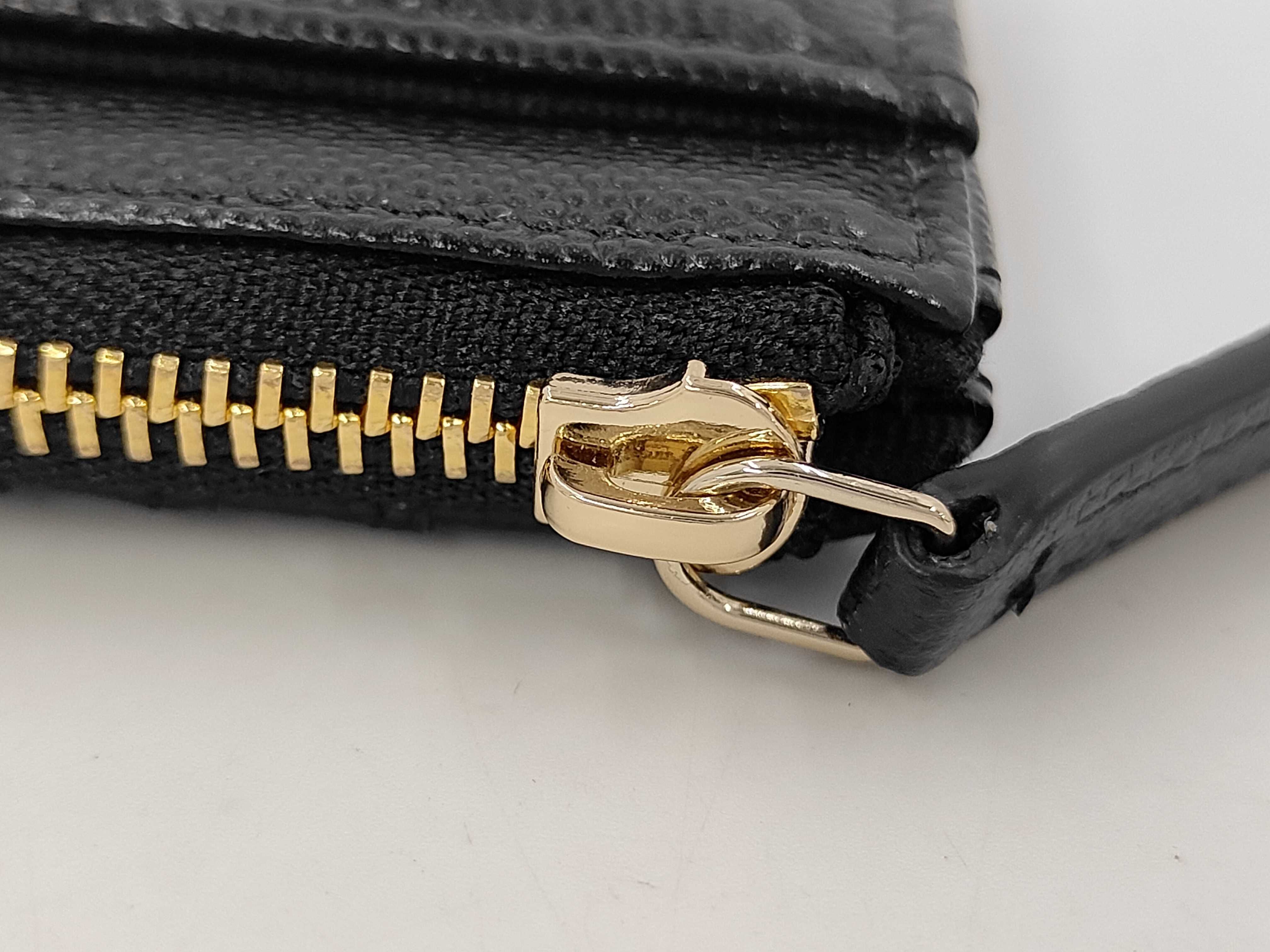 Black Caviar Leather Coco Mark Matelassé Card Case — view 5