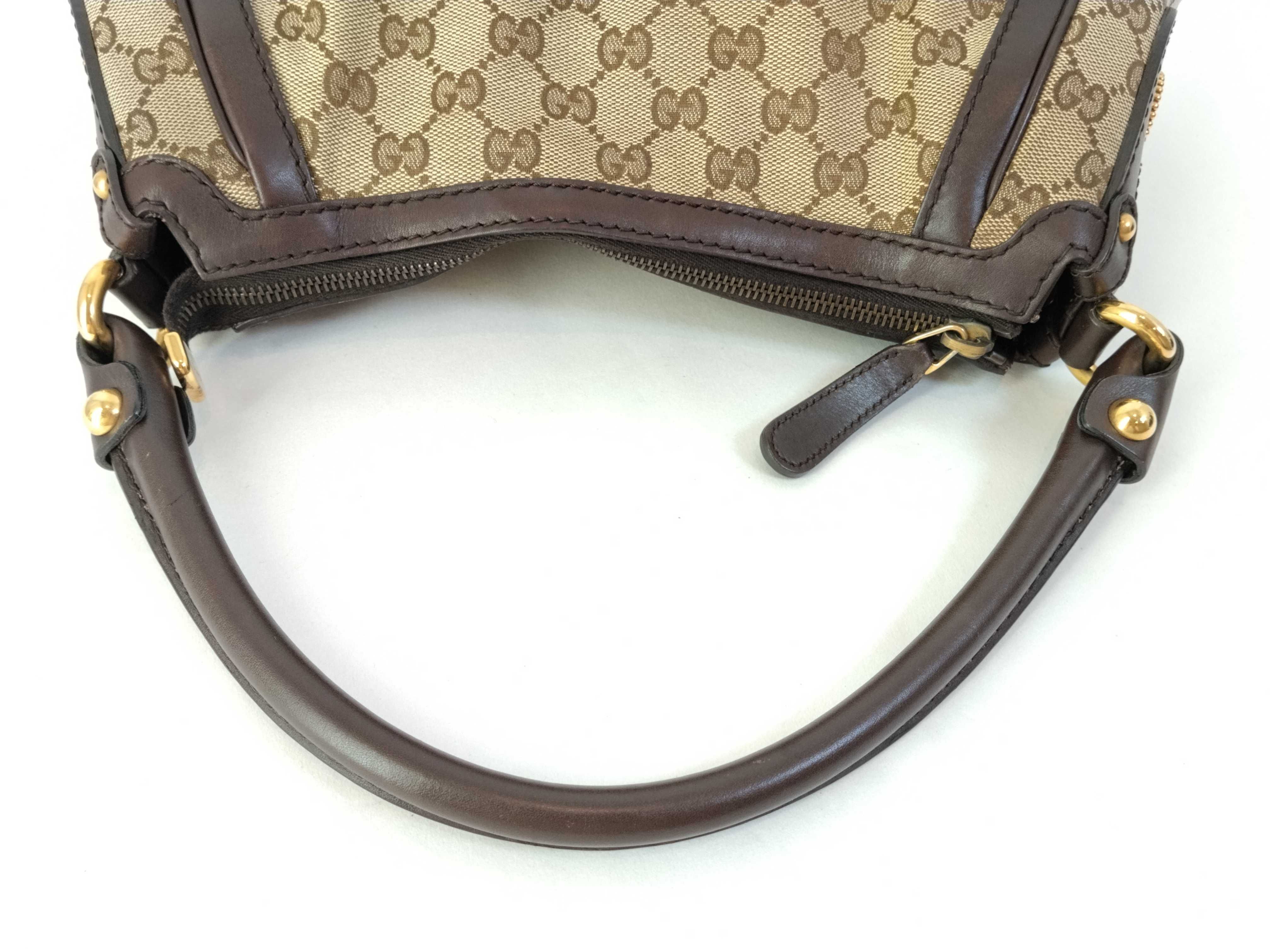 GG Canvas GG Sukey Canvas Shoulder Bag Brown Handbag — view 3