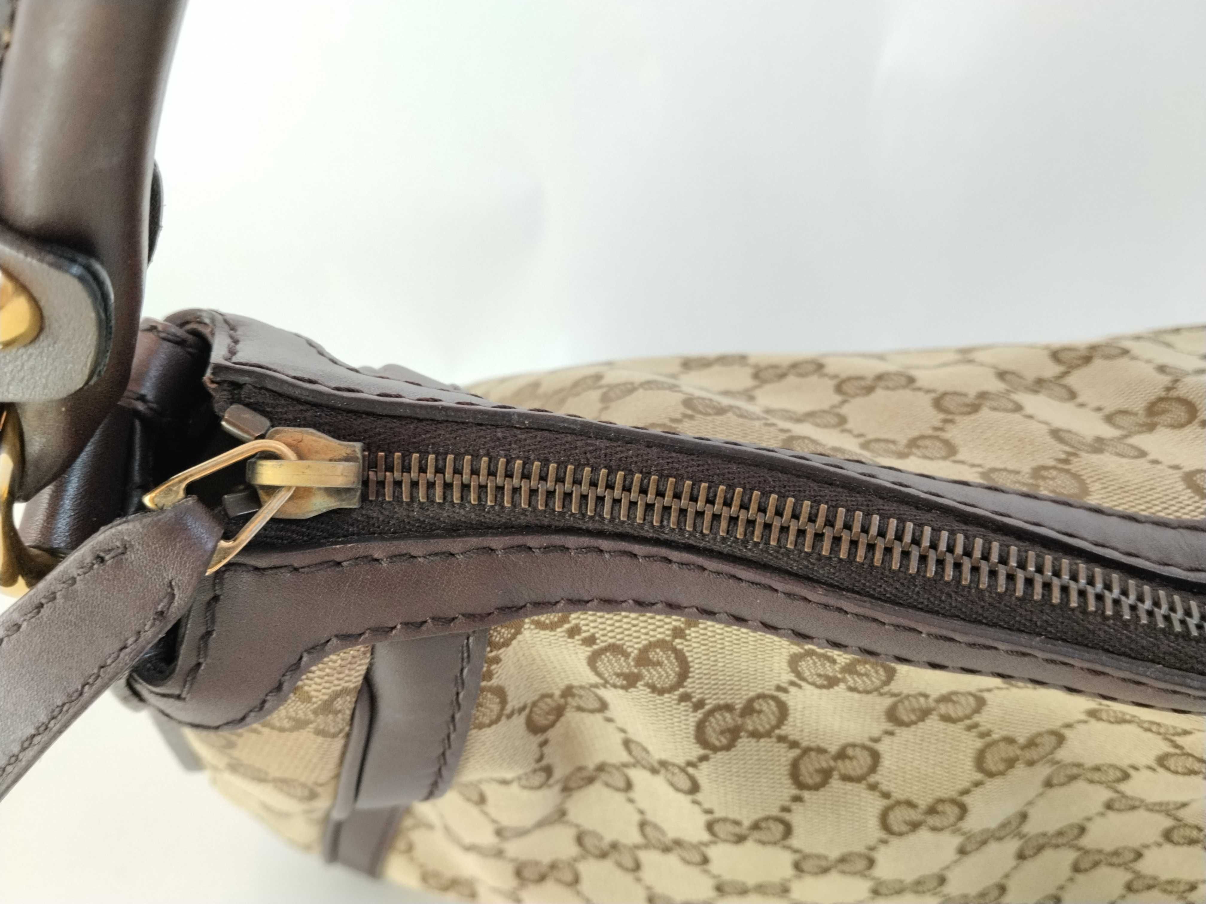 GG Canvas GG Sukey Canvas Shoulder Bag Brown Handbag — view 9