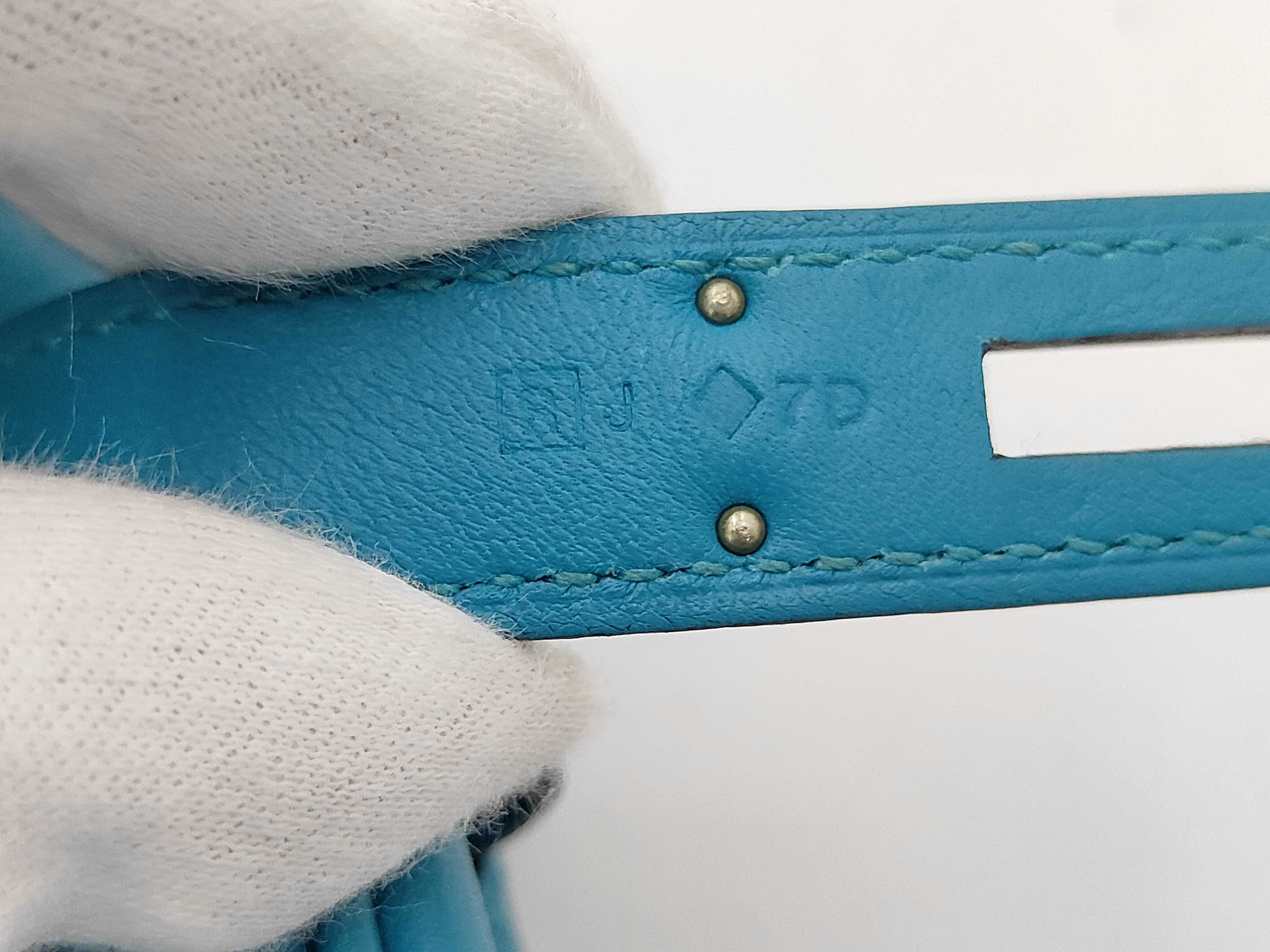 Shoulder Bag, Berlin Mini, Turquoise, Veau Swift Leather, R, Silver Hardware, Shoulder Bag — view 11