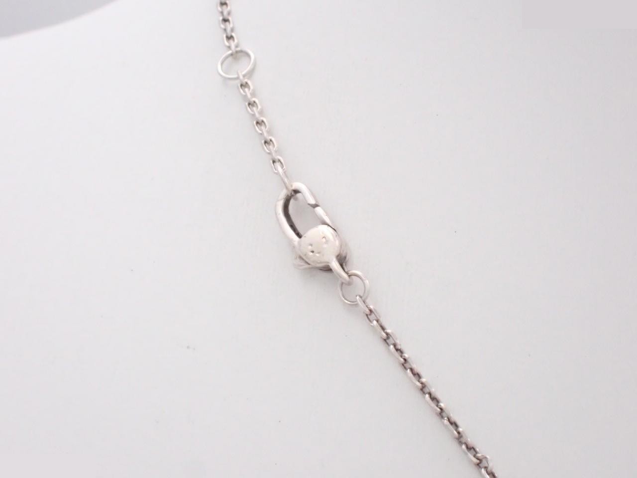 heart motif necklace, silver, chain approximately 40cm, 925 sterling silver, 8.0g — view 2