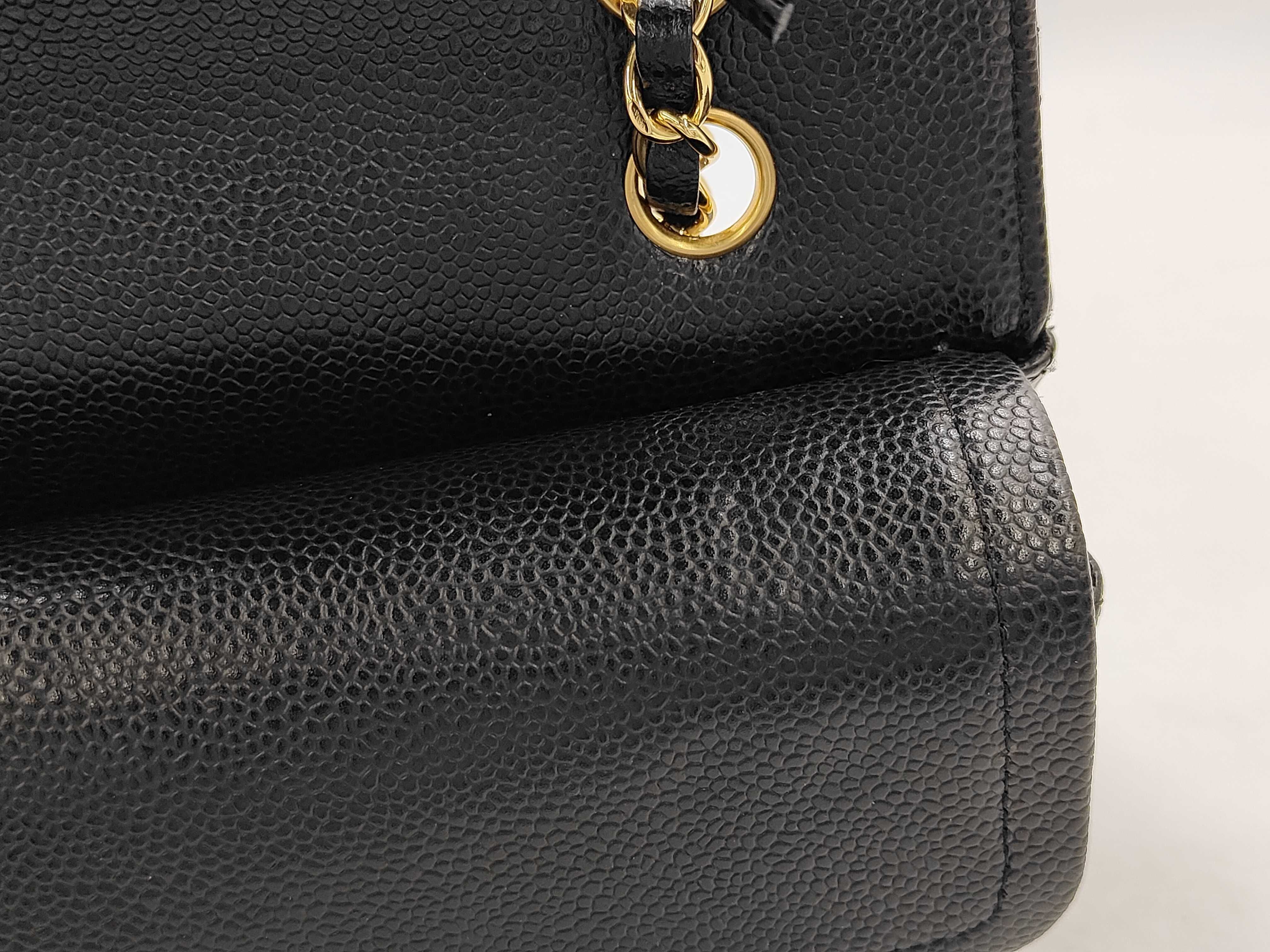 CF Jumbo Black Matelassé Lambskin Shoulder Bag — view 12