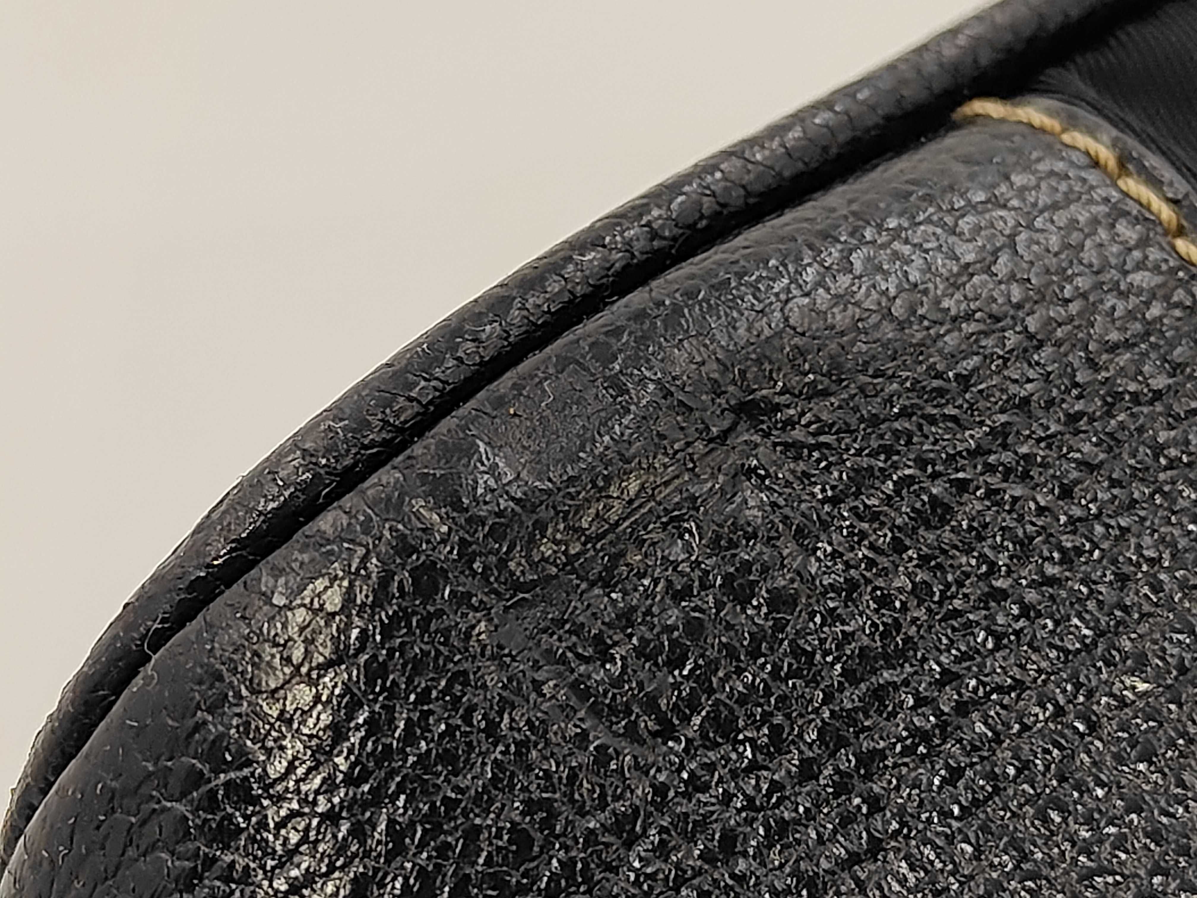 Triangle Logo Nylon Leather Shoulder Bag — view 9