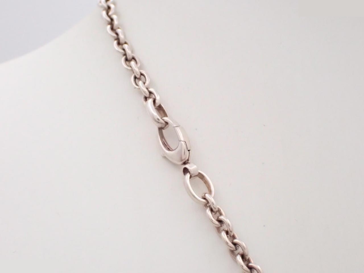 Interlocking G Chain Necklace, Ag925, 29.6g — view 2