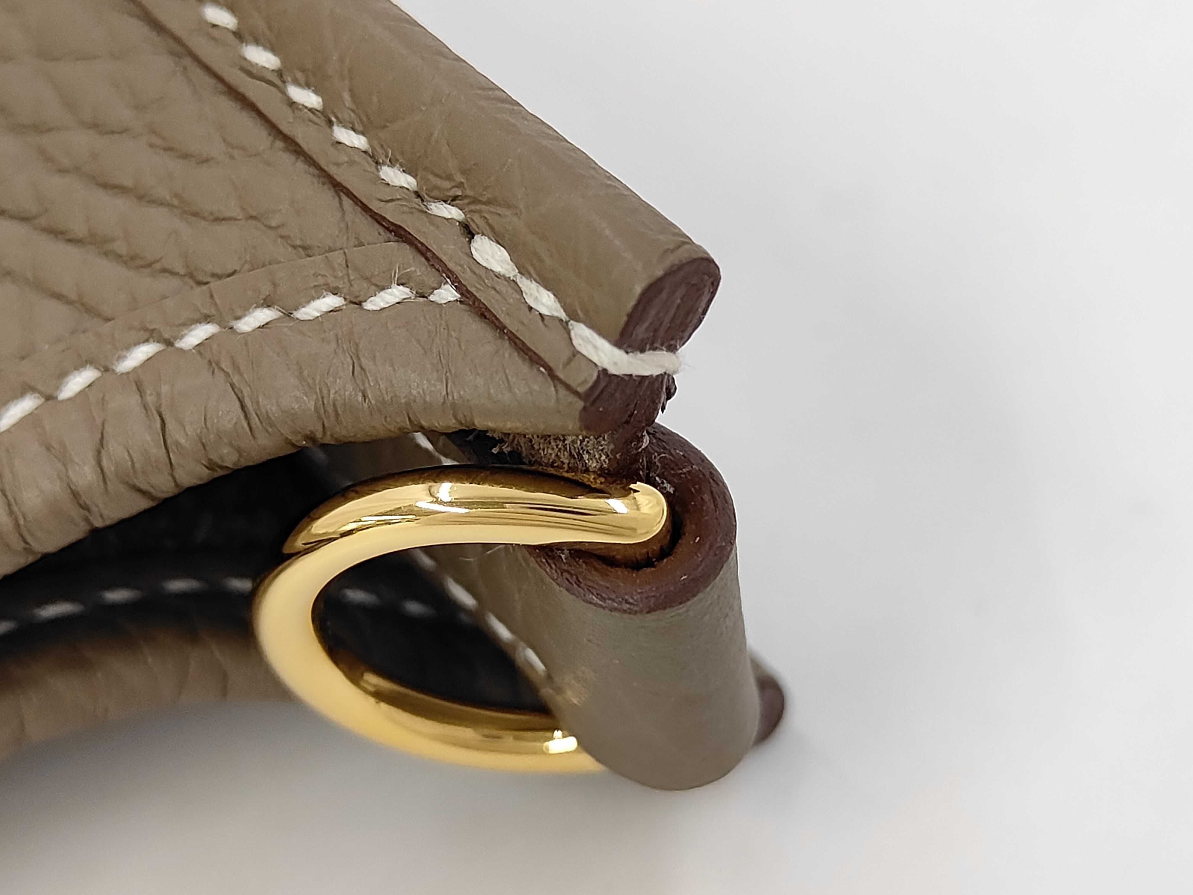 Evelyne TPM Taurillon Clemence Etoupe K Stamp Shoulder Bag — view 5