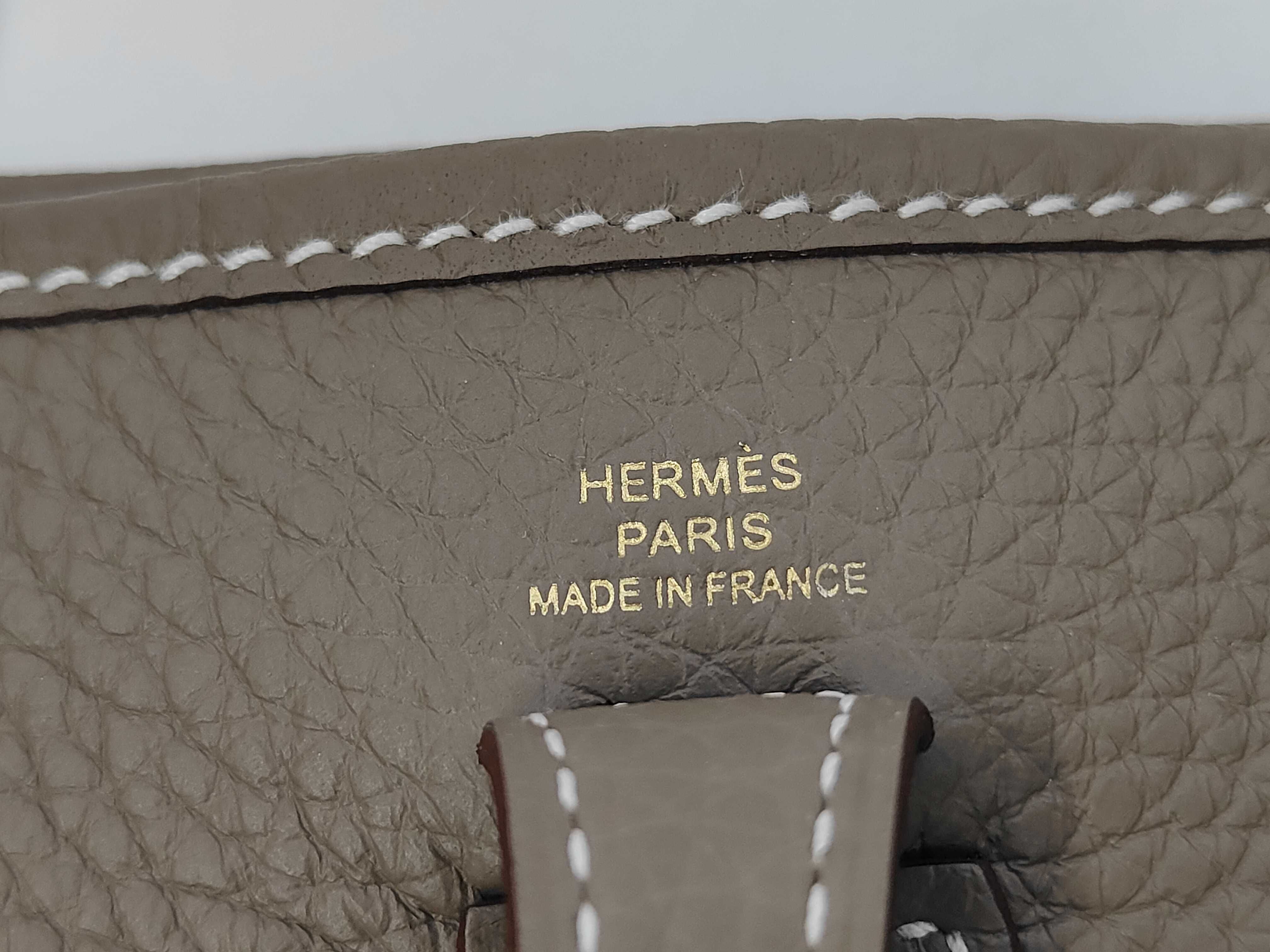 Evelyne TPM Taurillon Clemence Etoupe K Stamp Shoulder Bag — view 8