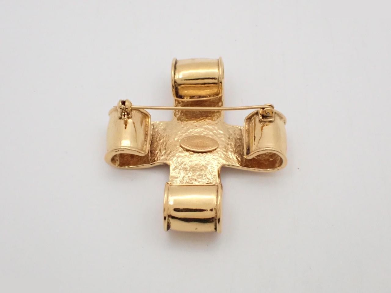 Coco Mark Gold Brooch — view 2