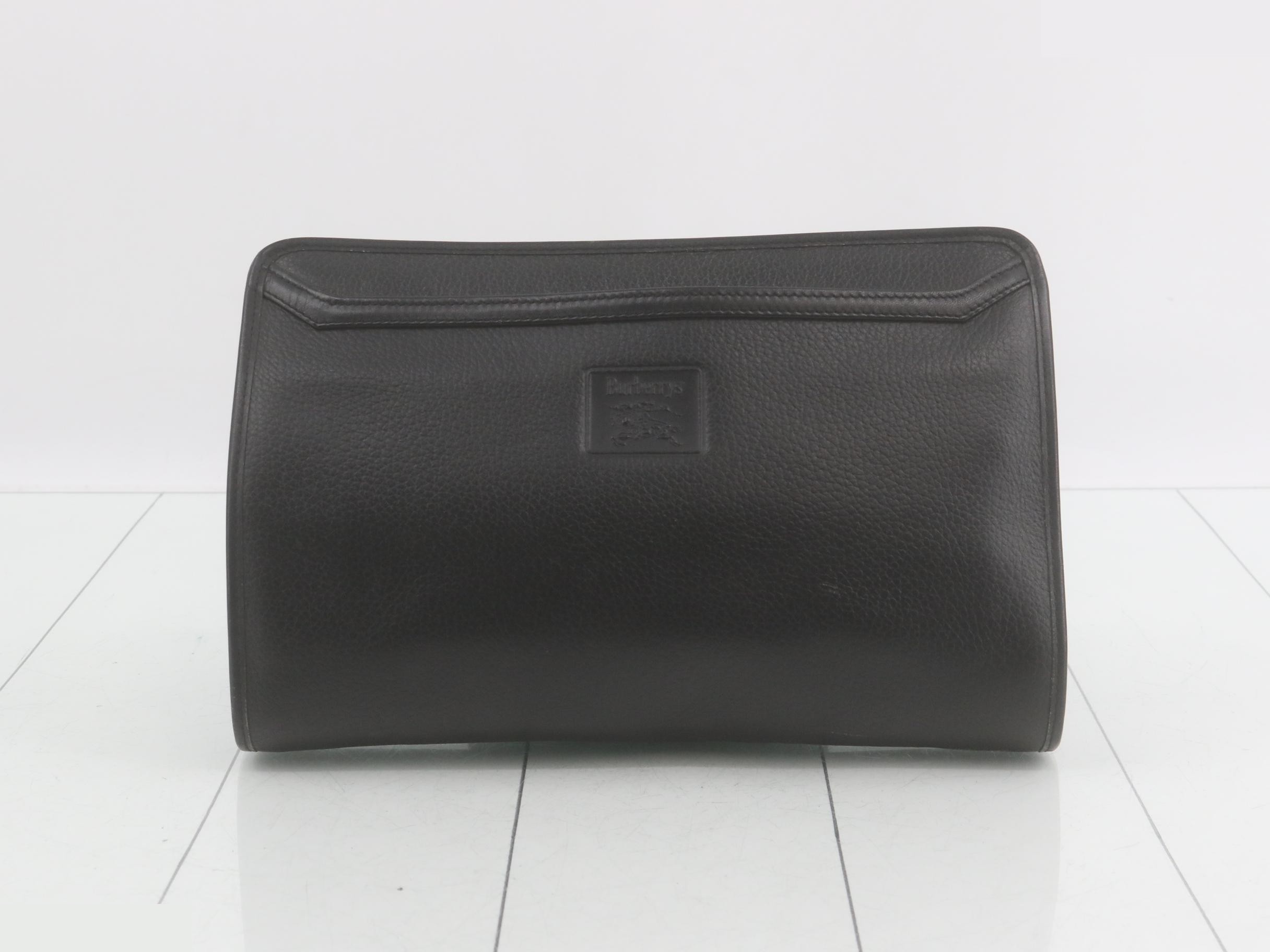 Second bag, Nova Check pattern, leather, black