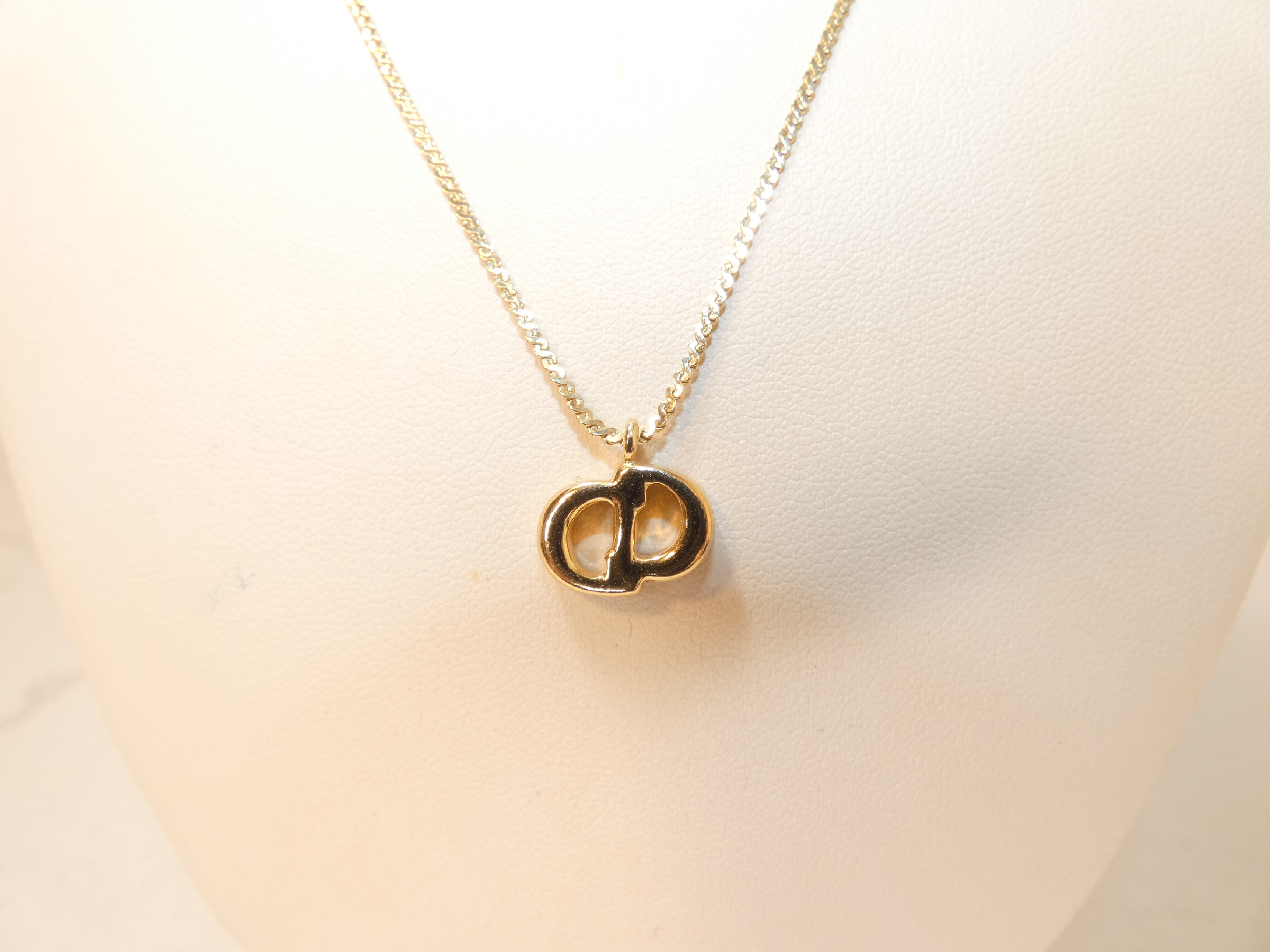 Rhinestone CD Logo GP Necklace — view 2