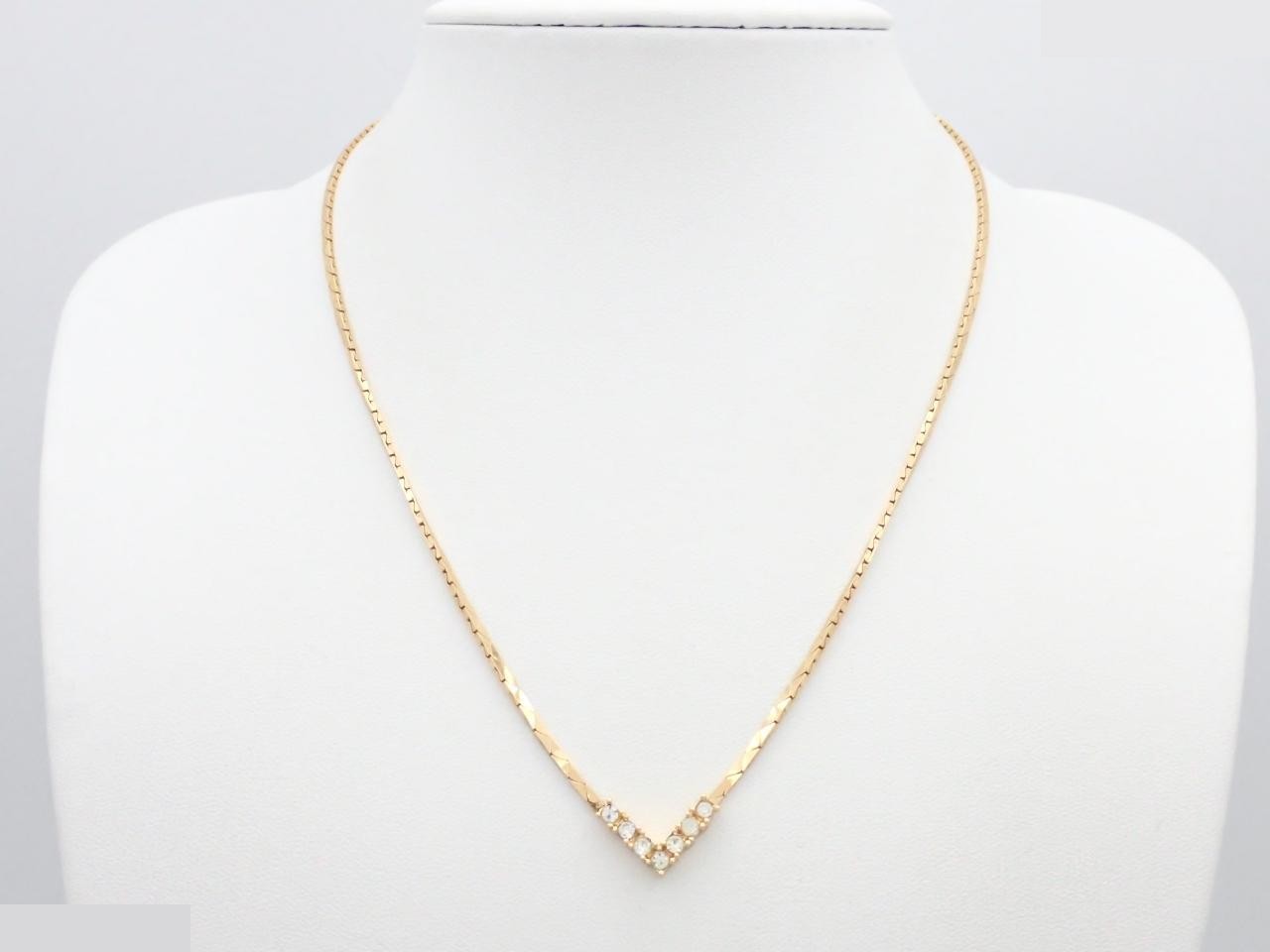 Rhinestone necklace, total length approximately 42 cm — view 3