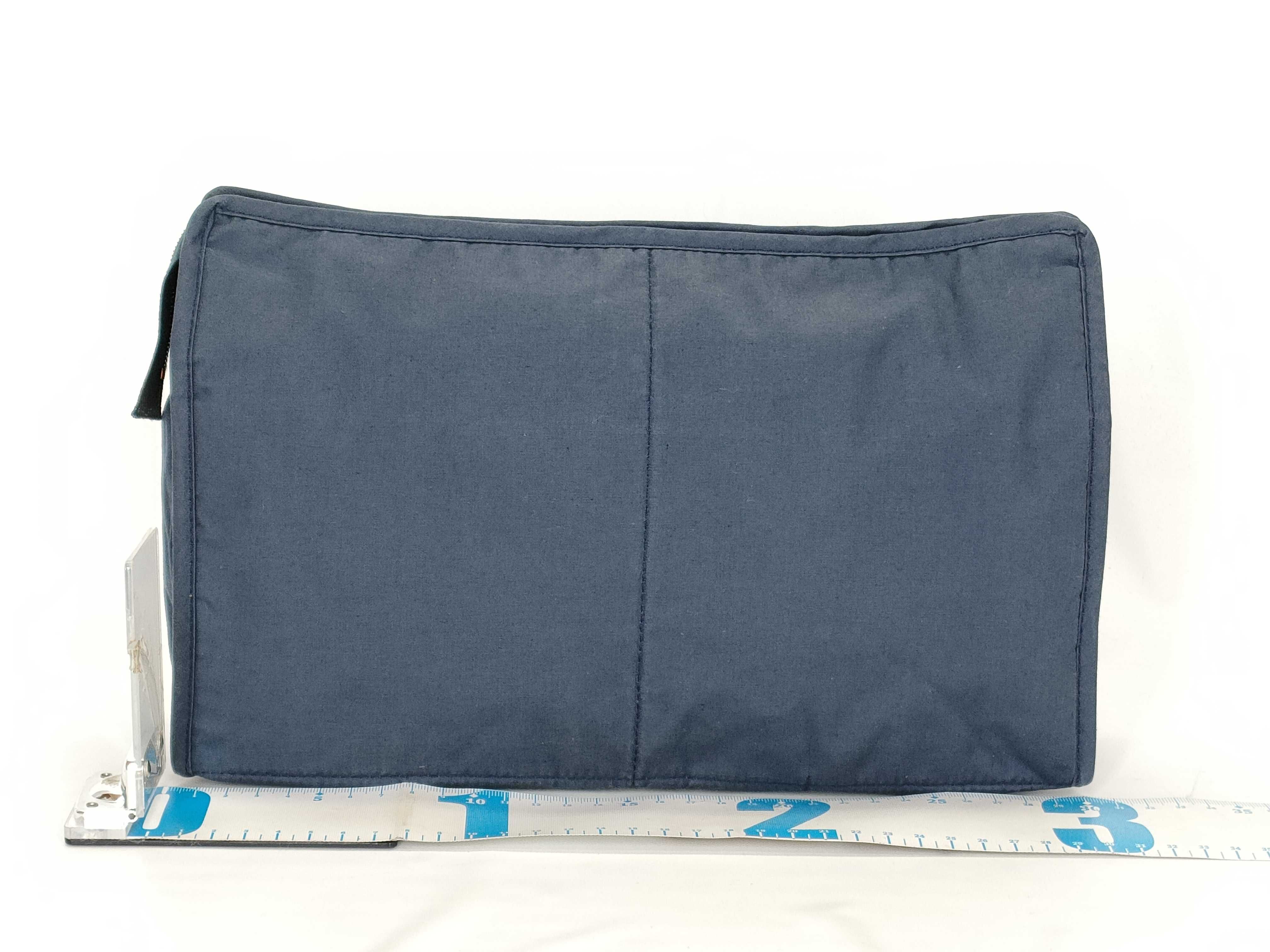cotton pouch, navy. — view 2