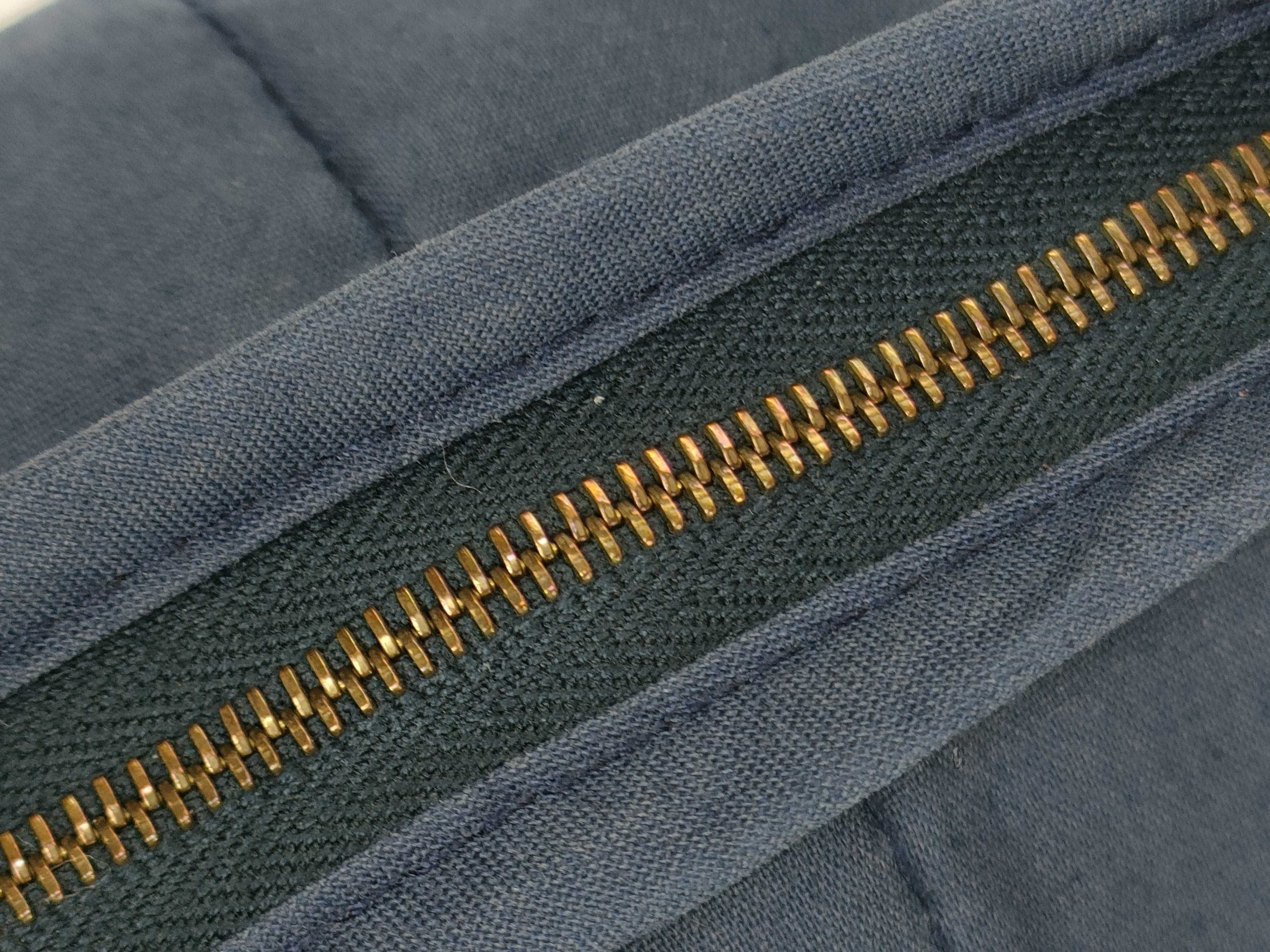 cotton pouch, navy. — view 3