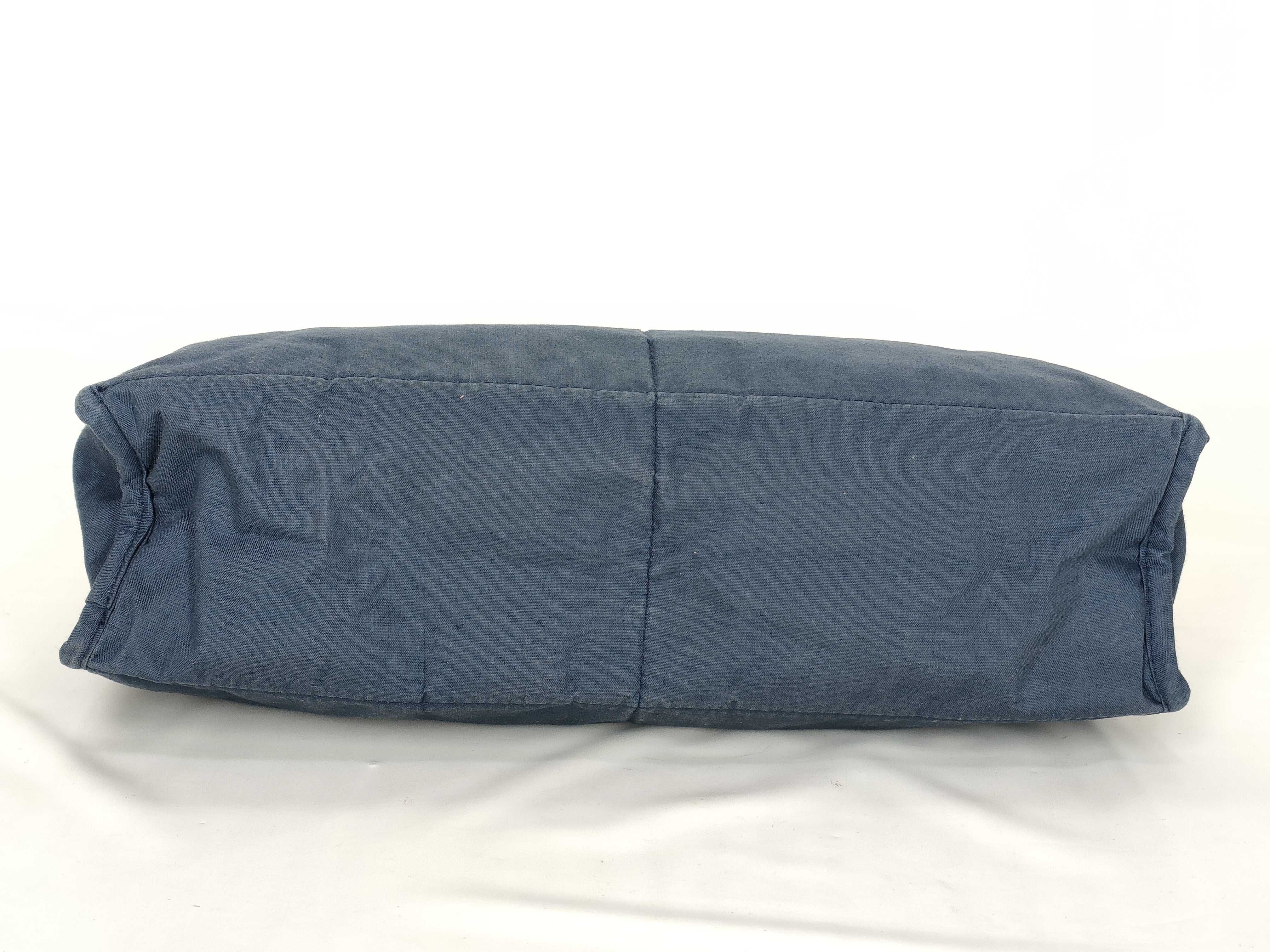 cotton pouch, navy. — view 5