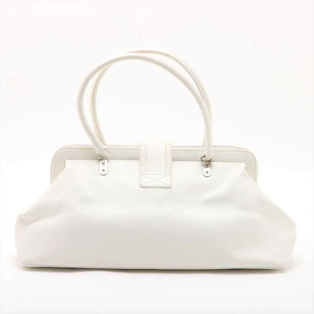 Flightline Leather Shoulder Bag White — view 2