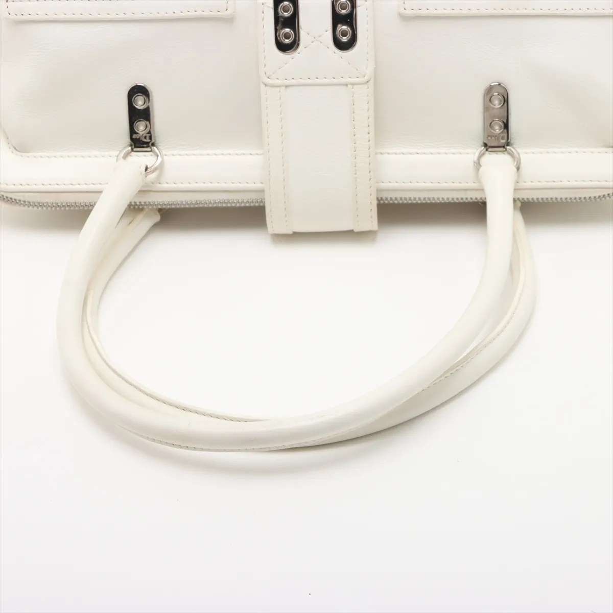 Flightline Leather Shoulder Bag White — view 5