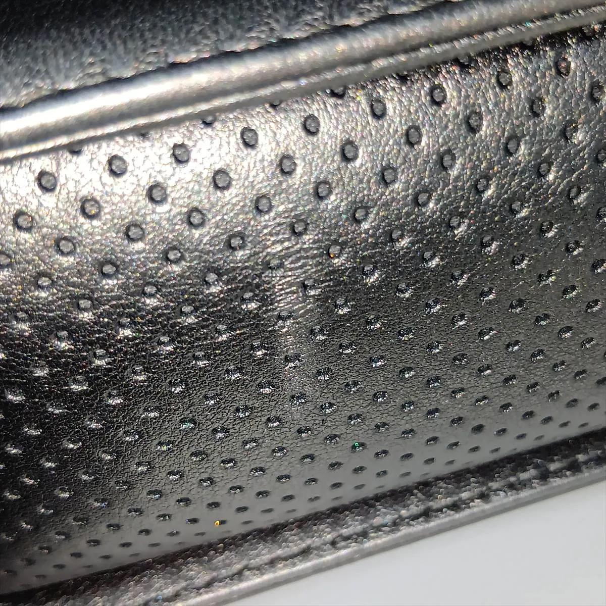 Boy Chanel 25 Perforated Leather Chain Shoulder Bag, Silver, Silver Hardware, 18914648, Serial Number 18-series, A67086 — view 13