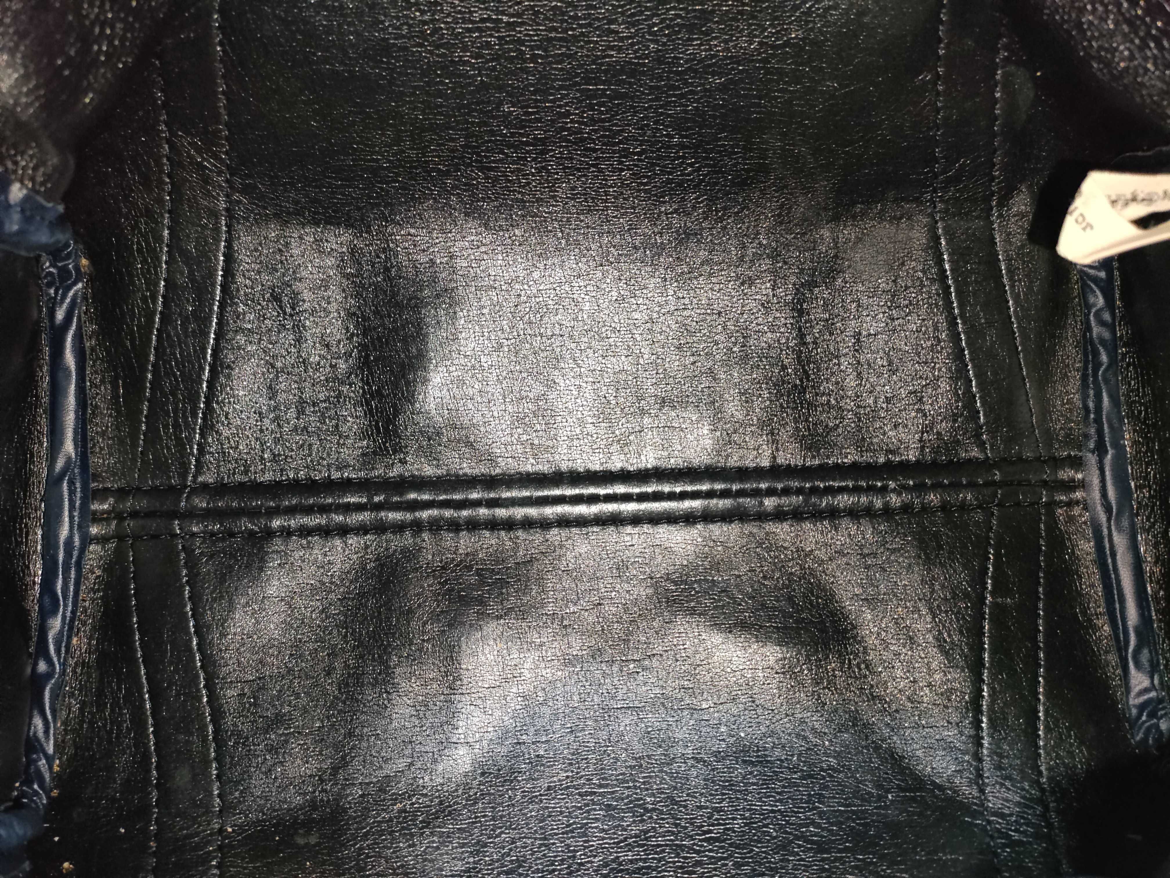 Trotter Boston Bag, Canvas and Leather, Navy Handbag — view 10
