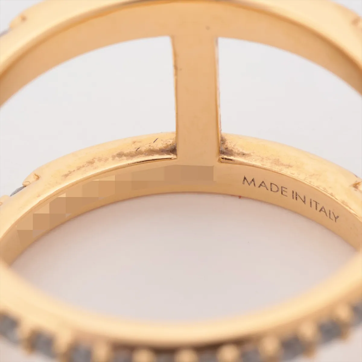 M1463L Ring LV Iconic Strass TE1254 Ring L GP x Rhinestone Gold — view 3