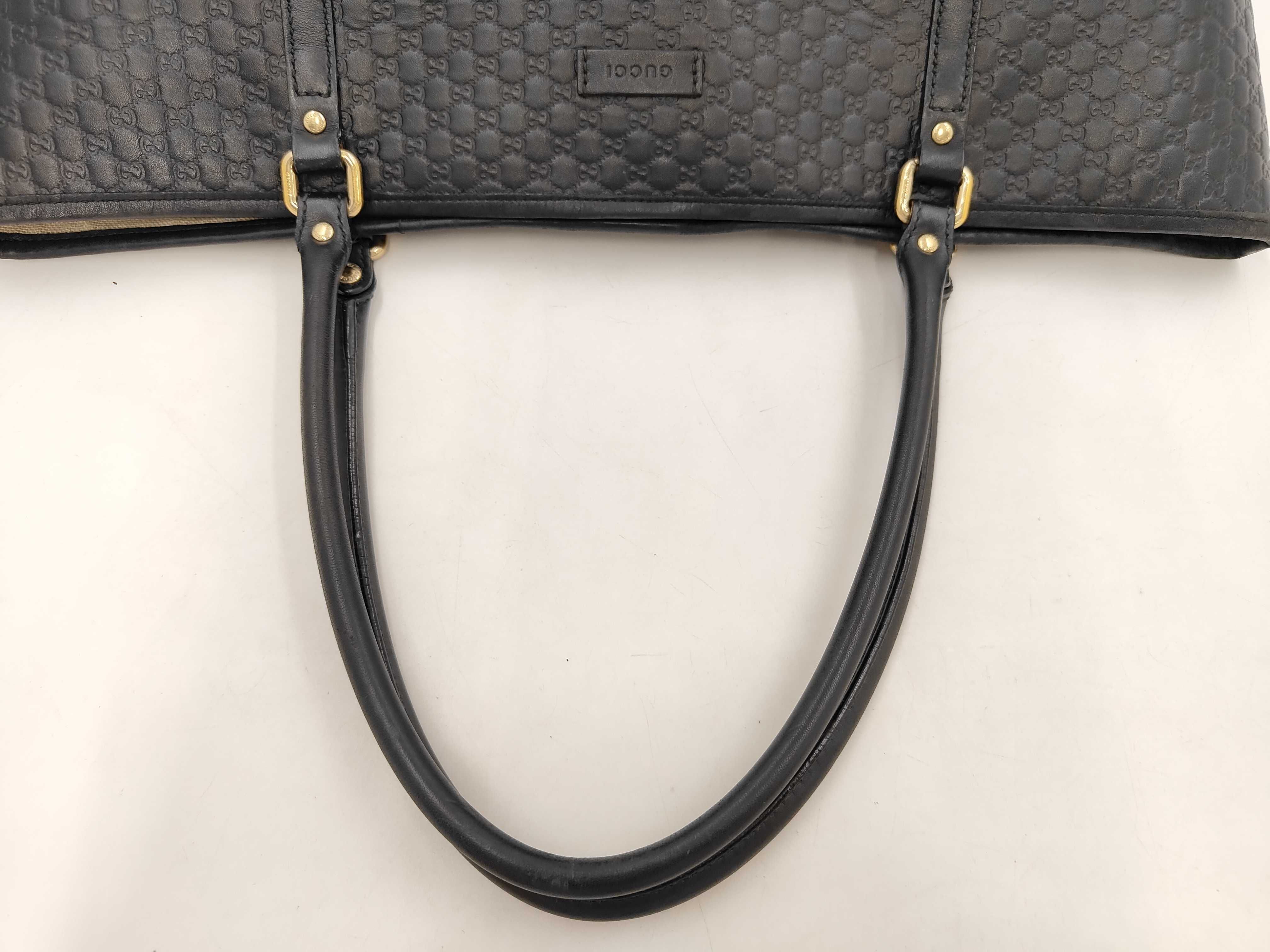 Princy Line Microguccissima Tote Bag, Black, 449647 — view 5