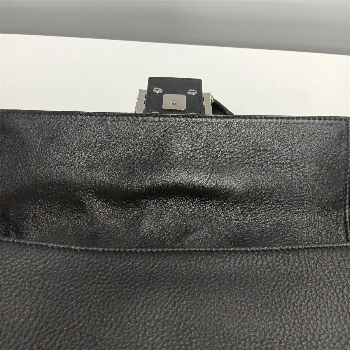 [Individually packaged] Fendi Baguette 8BR600 Leather x Jewel Shoulder Bag, Black — view 12