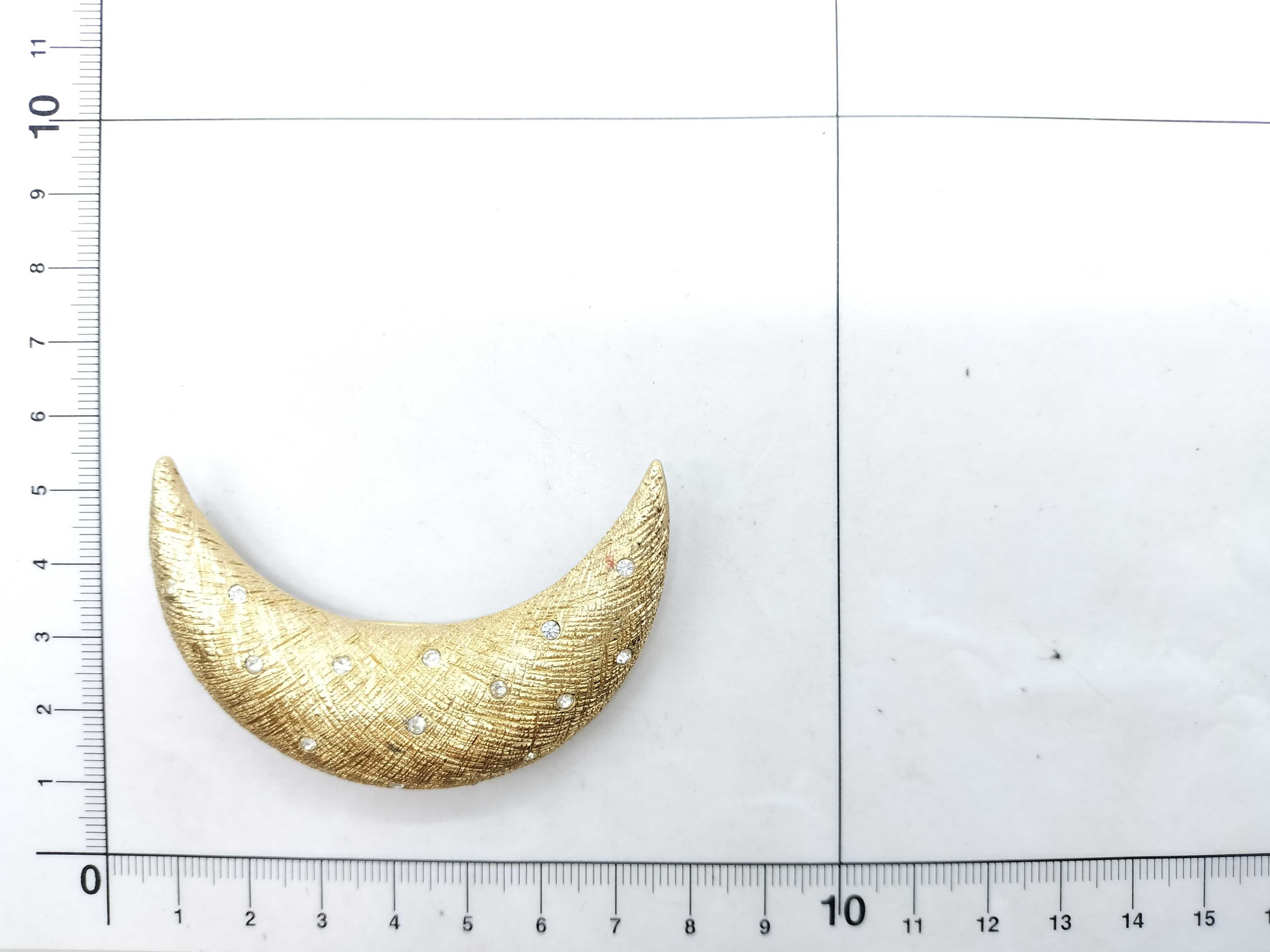 brooch, moon-shaped brooch — view 7