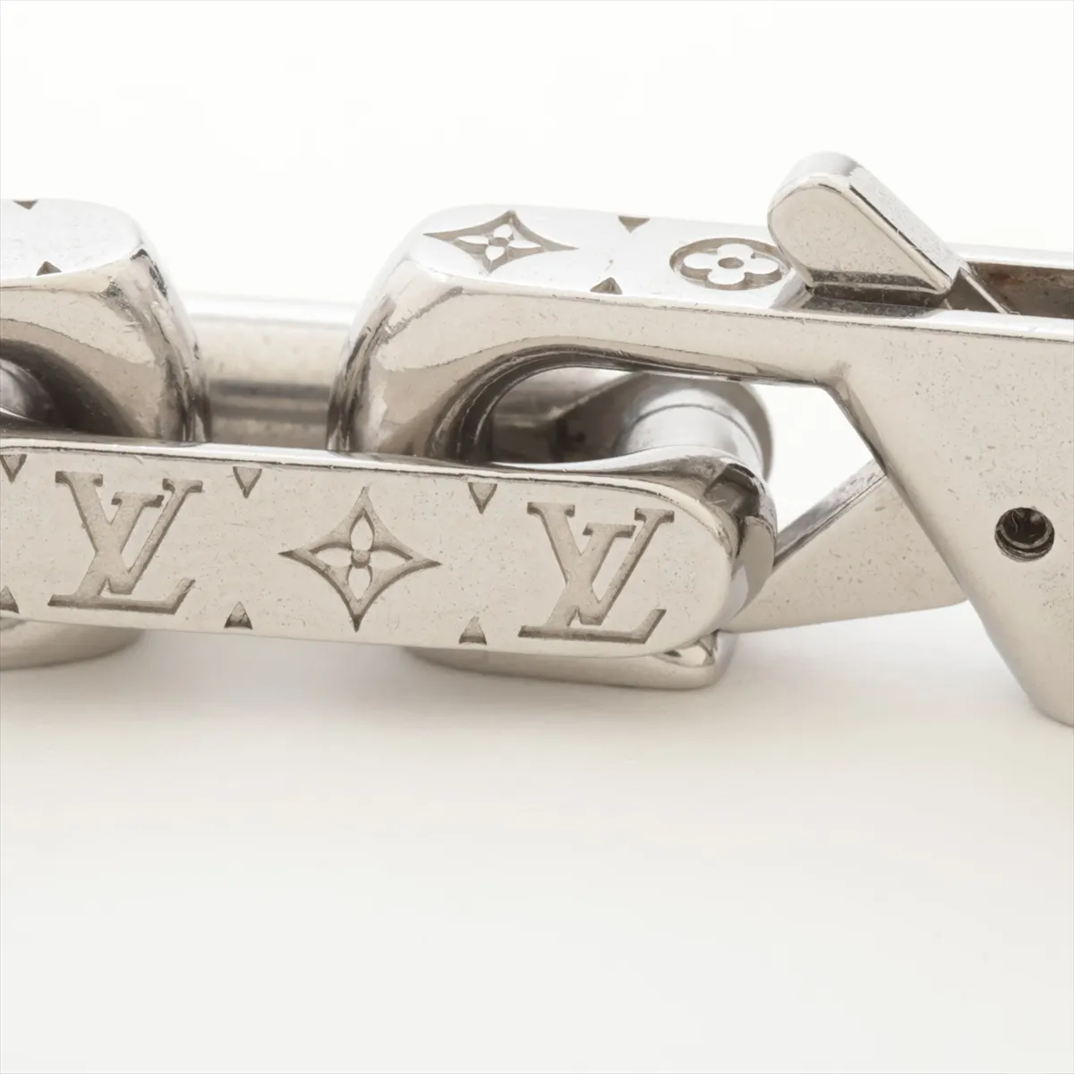 M00307 Collier Chain Monogram LE0275 Necklace GP Silver. Shows — view 4