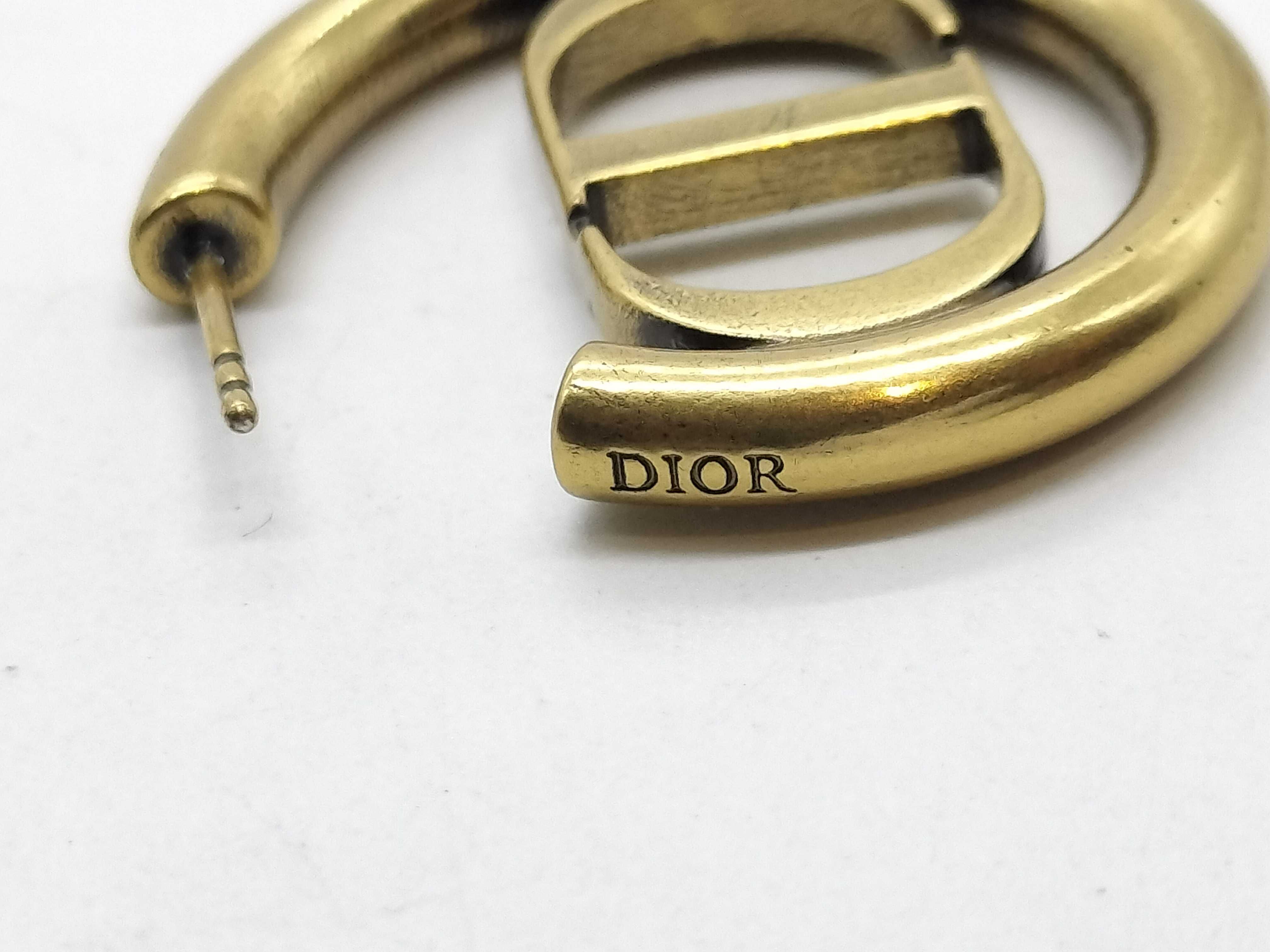Montaigne Antique Gold CD Logo Earrings — view 5