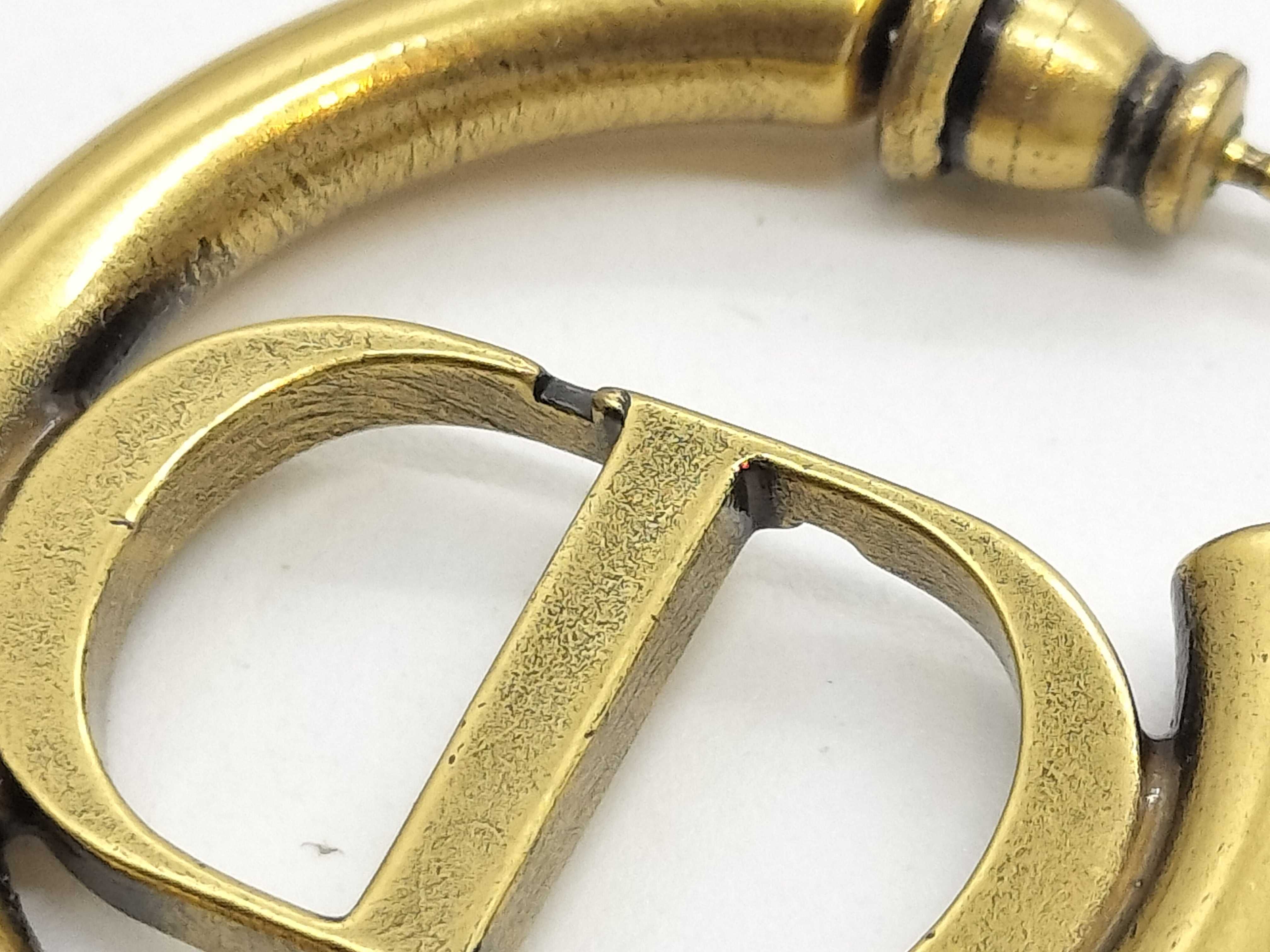 Montaigne Antique Gold CD Logo Earrings — view 9