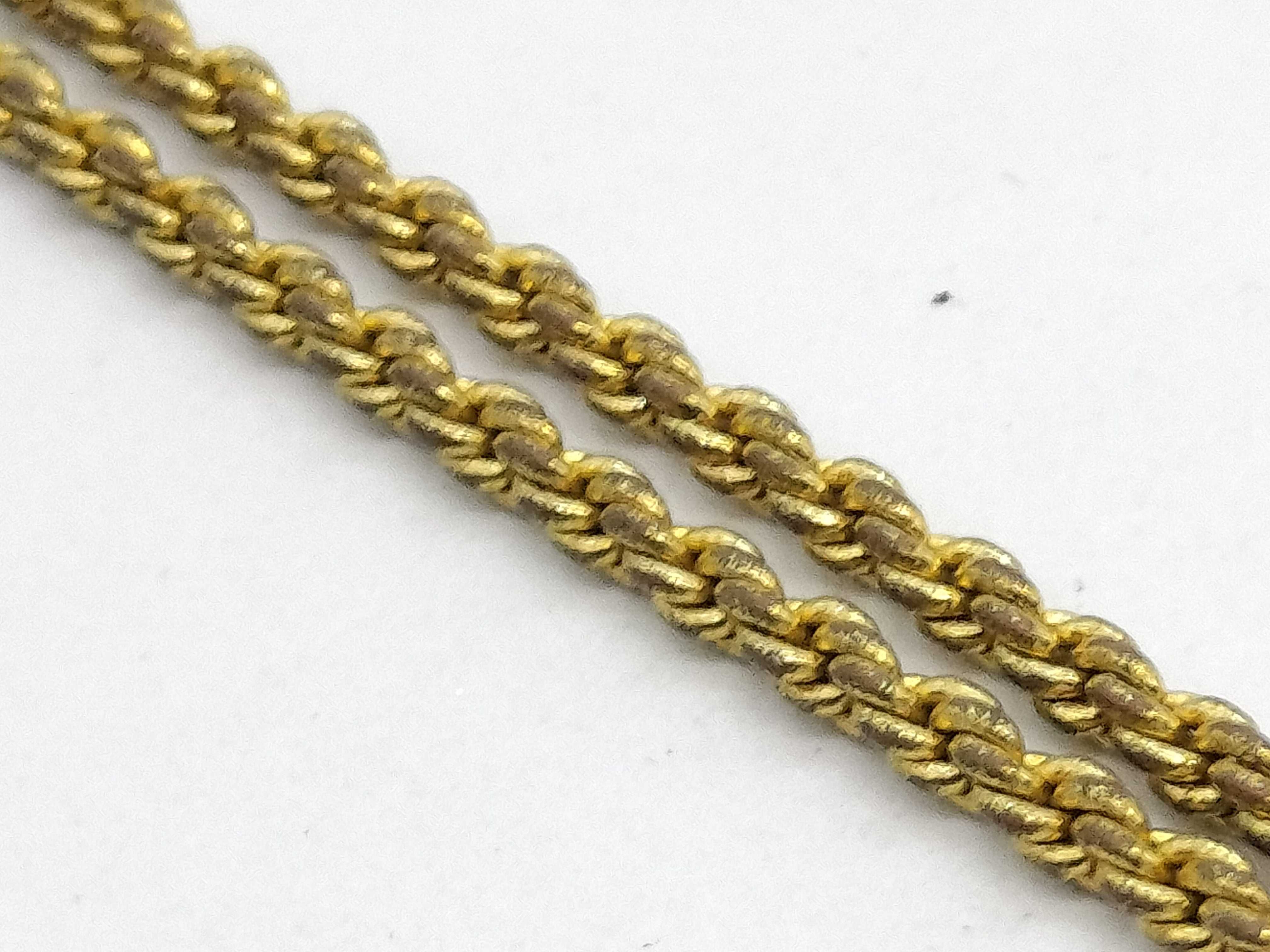 gold necklace (chain broken) — view 8