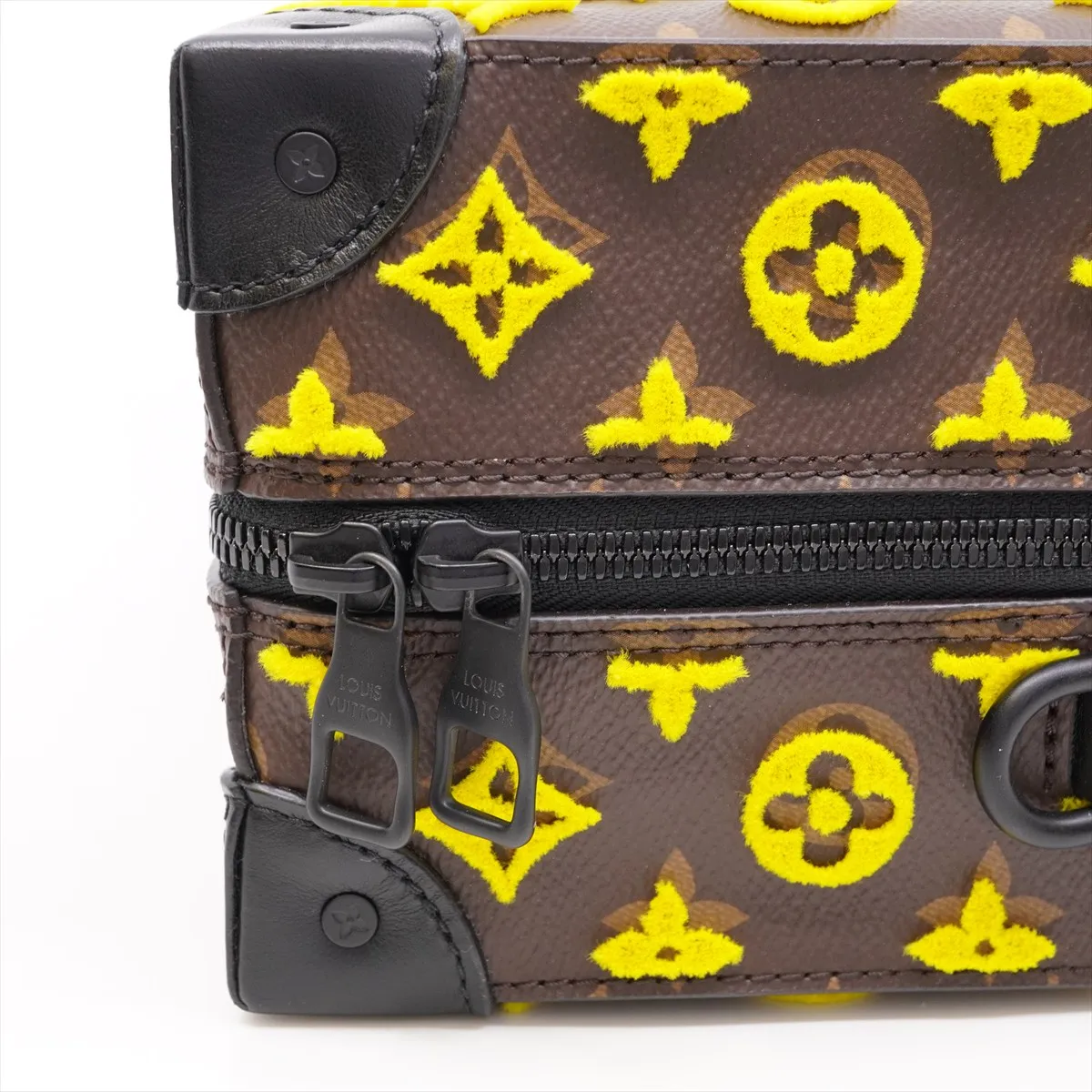 Monogram Tuftage Speedy Soft Trunk M45025. RFID detected. Brown x Yellow trunk. Comes with dust bag. Hardware — view 11