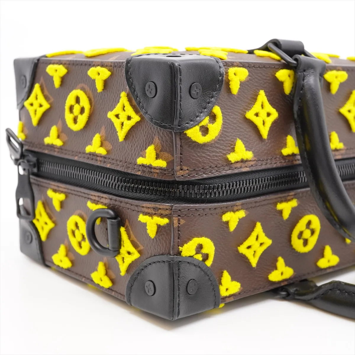Monogram Tuftage Speedy Soft Trunk M45025. RFID detected. Brown x Yellow trunk. Comes with dust bag. Hardware — view 12