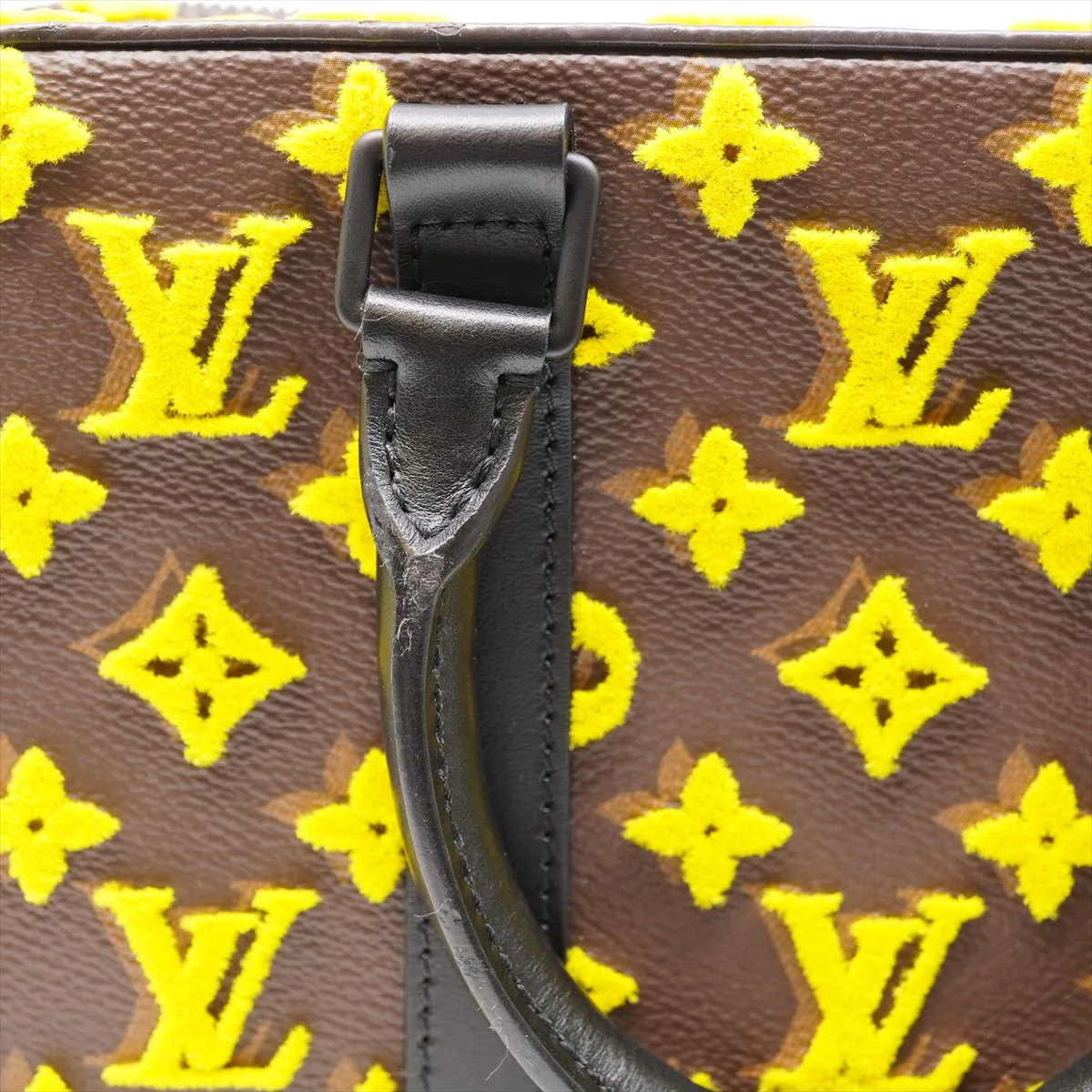 Monogram Tuftage Speedy Soft Trunk M45025. RFID detected. Brown x Yellow trunk. Comes with dust bag. Hardware — view 13