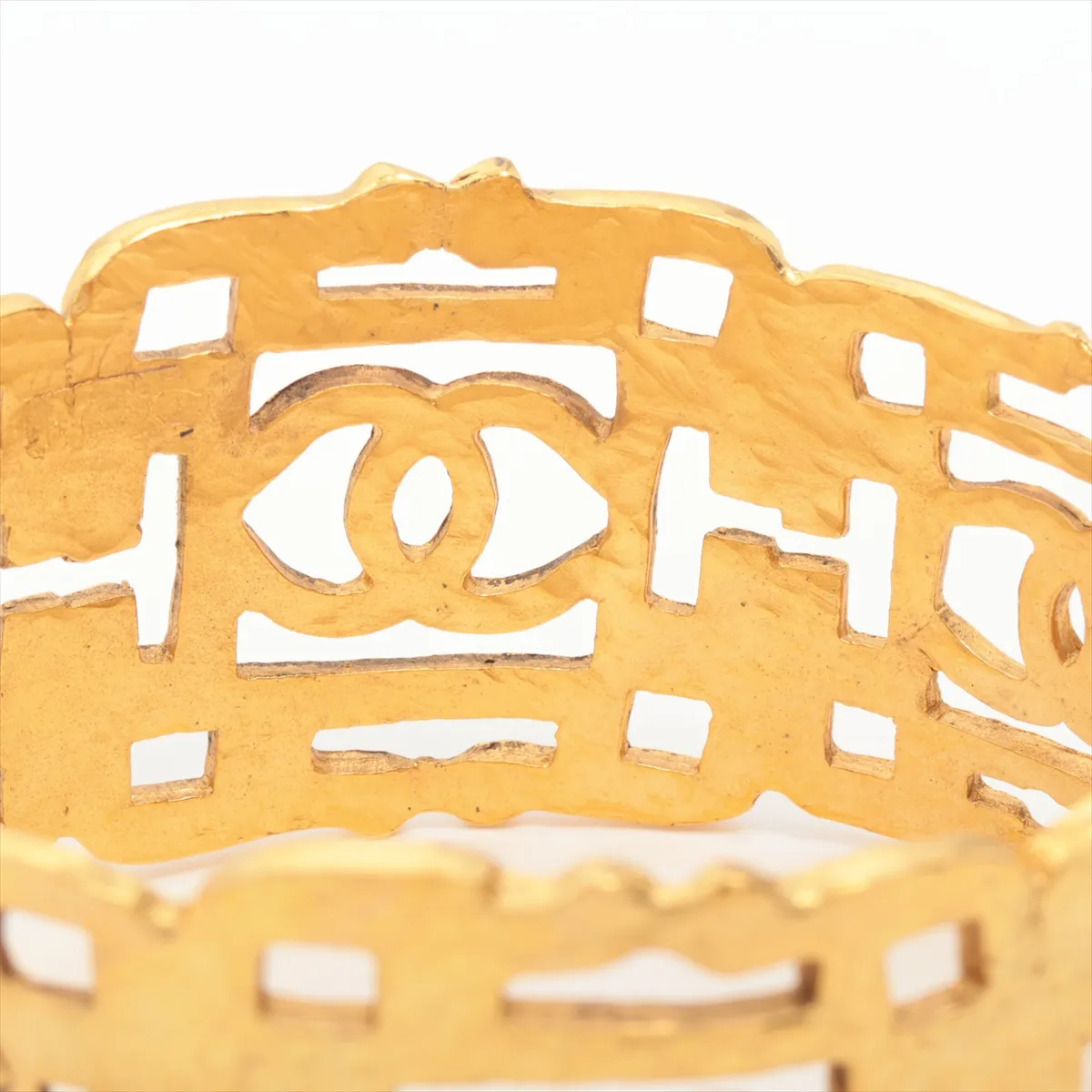 Coco Mark Bangle, GP Gold. Signs, — view 4