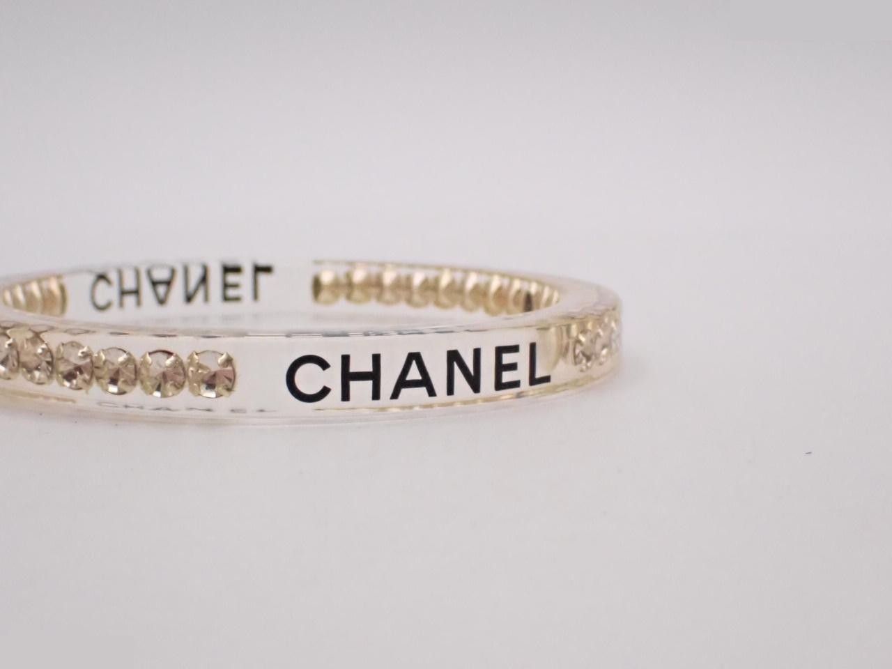 05P Clear Bangle Bracelet/Bangle, Wrist Circumference Approx. 20cm — view 3