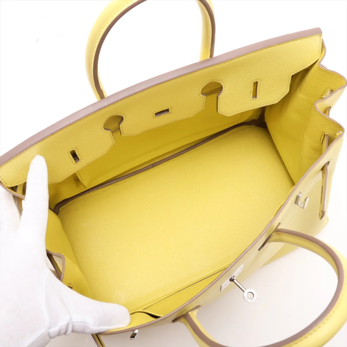 [Individually packaged] Hermes Birkin 35 Letournée Veau Epsom Soufflé Silver Hardware P:2012 — view 7