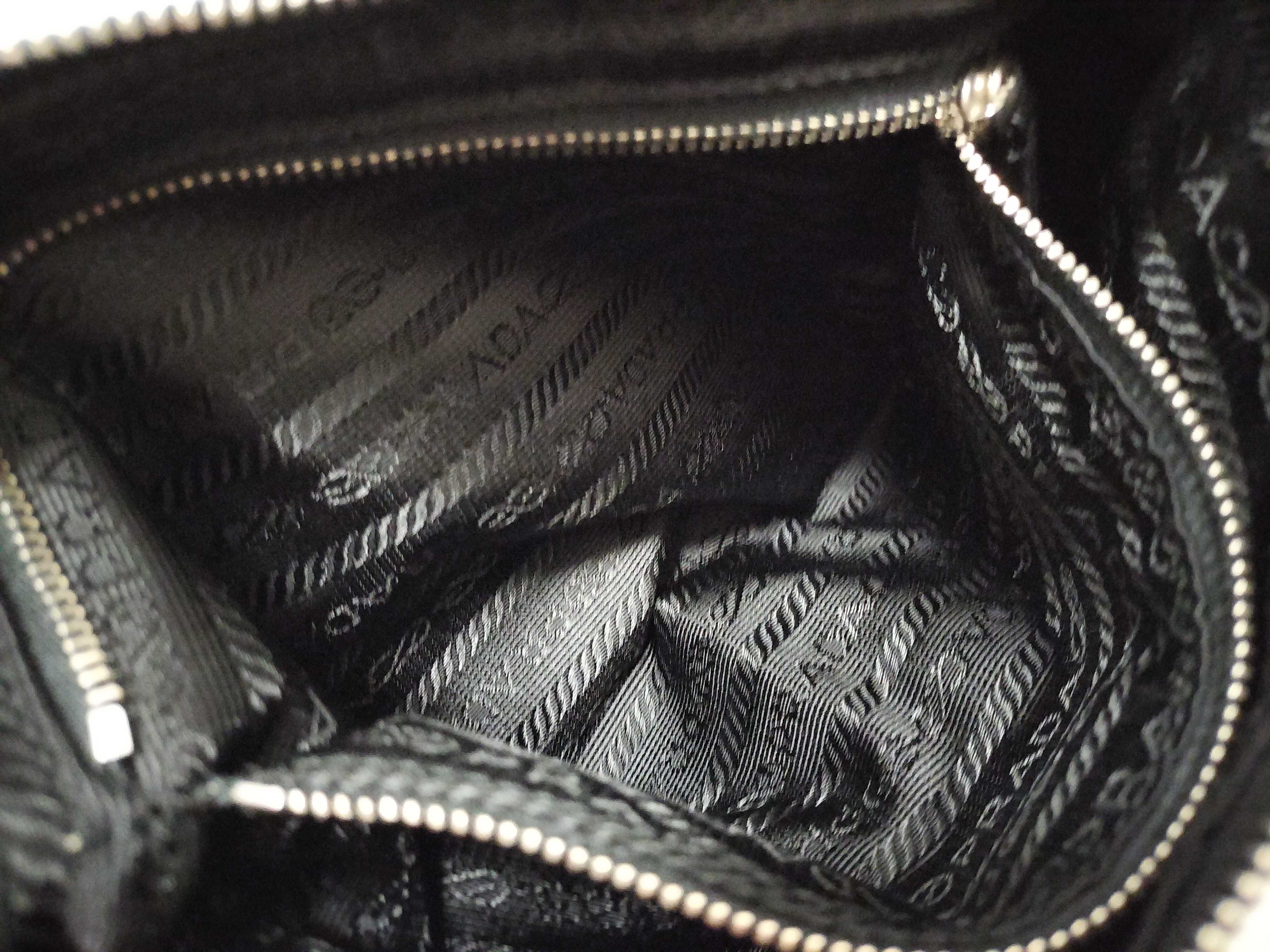 Nylon Shoulder Bag, Black — view 11